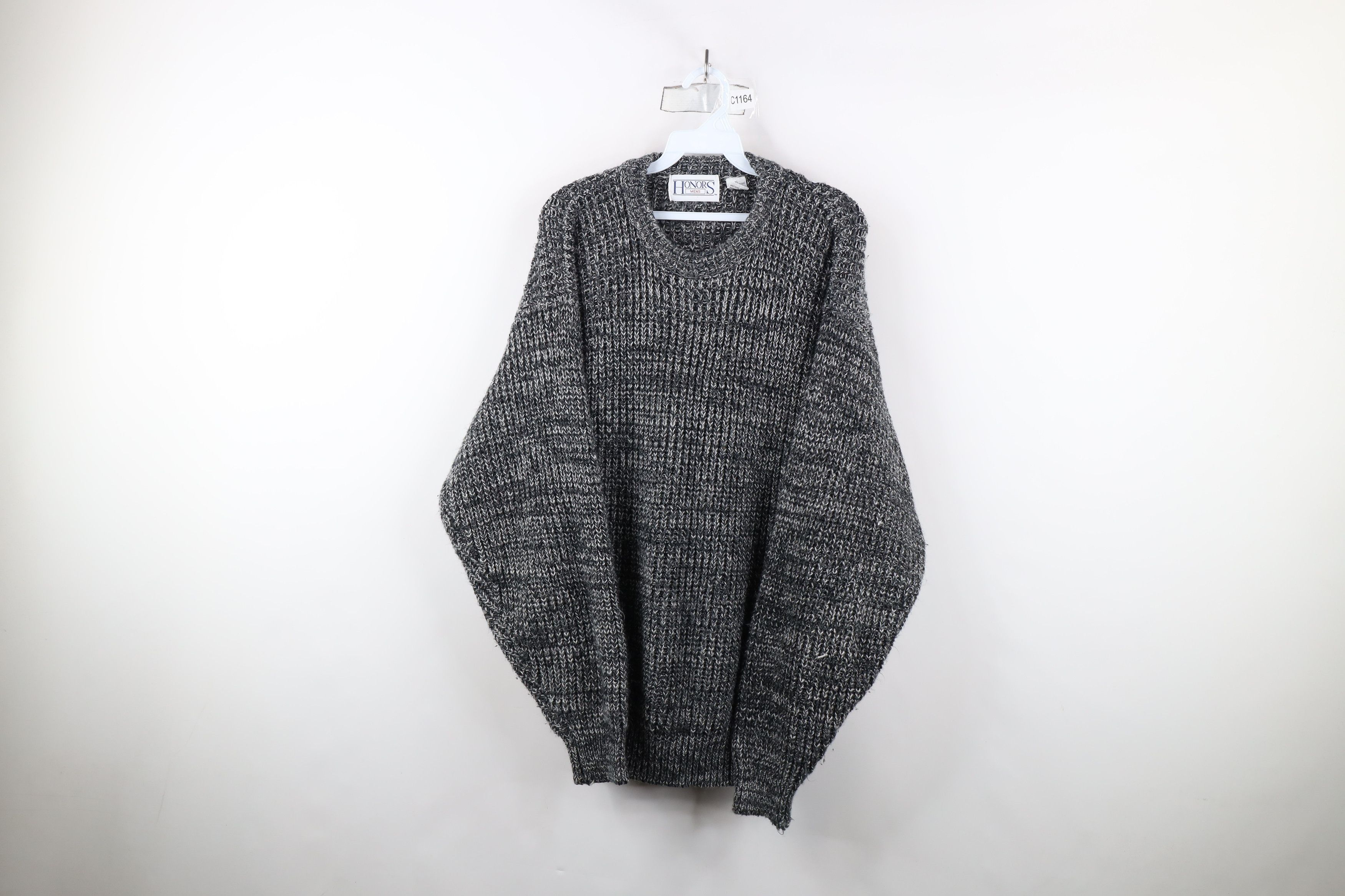 Vintage Vintage 90s Streetwear Chunky Ribbed Knit Crewneck Sweater Size US XL / EU 56 / 4 - 1 Thumbnail