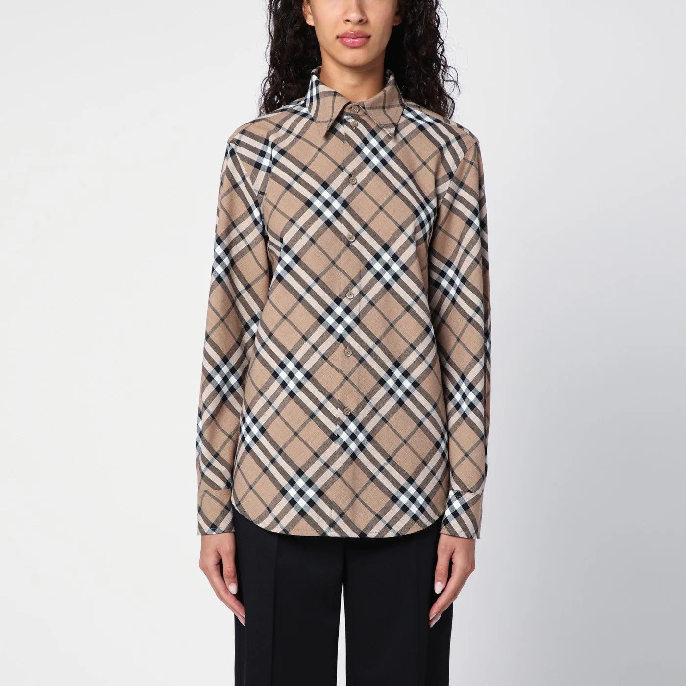 Burberry o1d2blof0426 Check Pattern Shirt in Multicolor Size XXS / US 00 / IT 34 - 1 Thumbnail