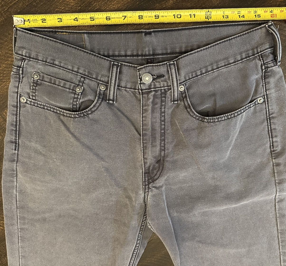 Levi's Levis 514 Men’s Gray Jeans White Tab 32x32 Measures 32x31 Size US 32 / EU 48 - 2 Thumbnail