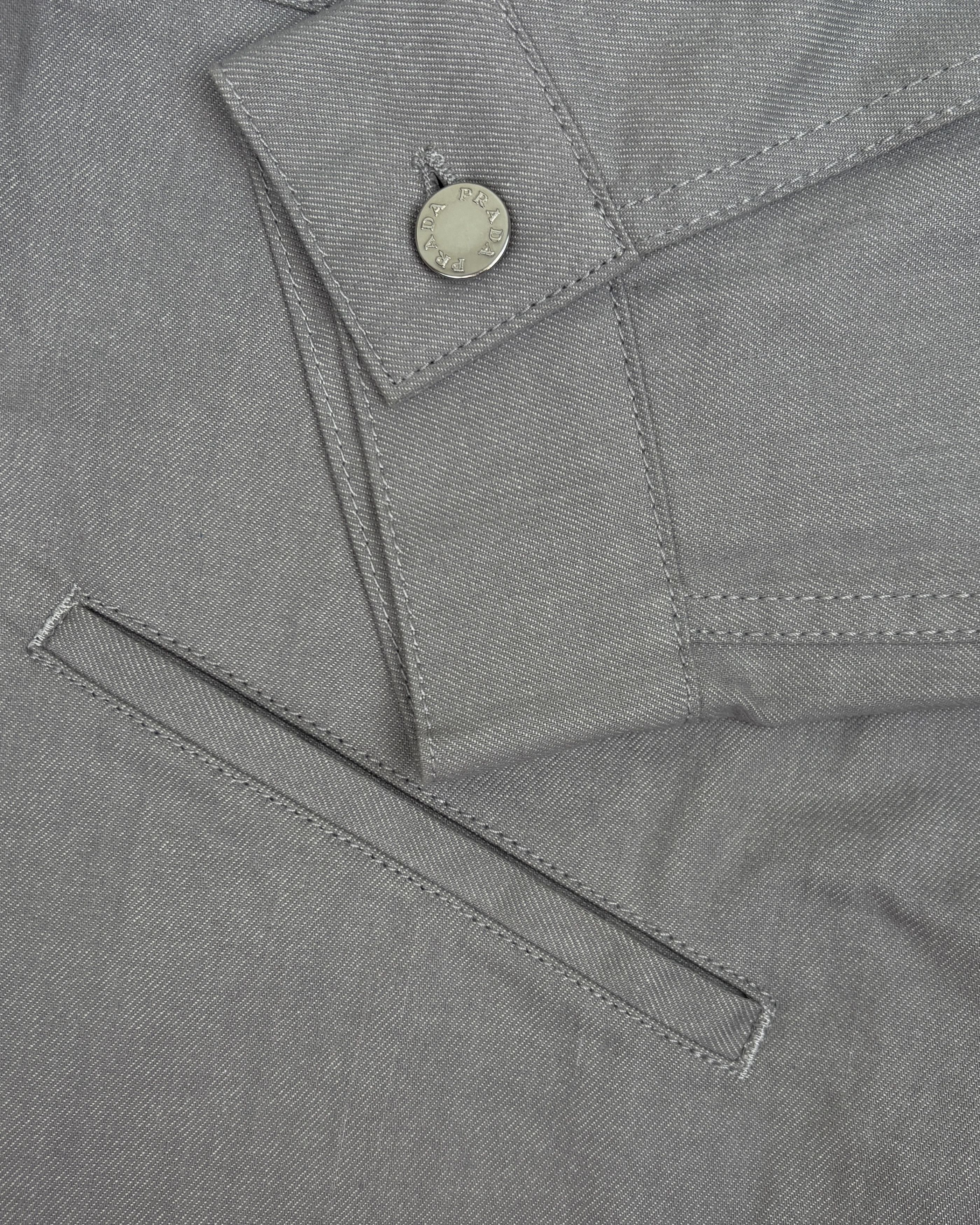 Prada 100% authentic mens PRADA cotton denim bomber jacket. XL Size US XL / EU 56 / 4 - 8 Thumbnail