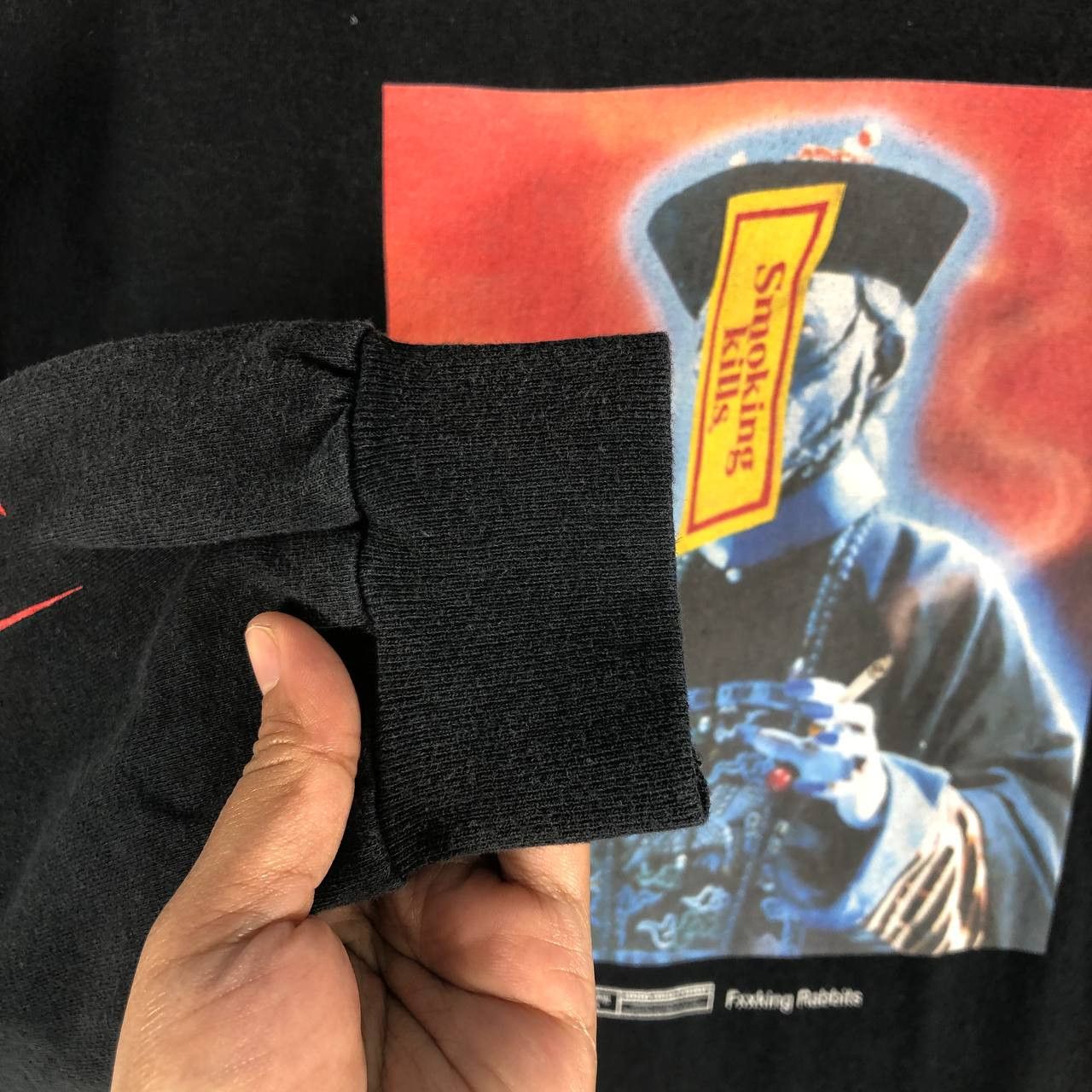 FR2 Rare!!! FR2 "Smooking Kills" Fxxking Rabbits L/S T-Shirt Size US L / EU 52-54 / 3 - 9 Thumbnail