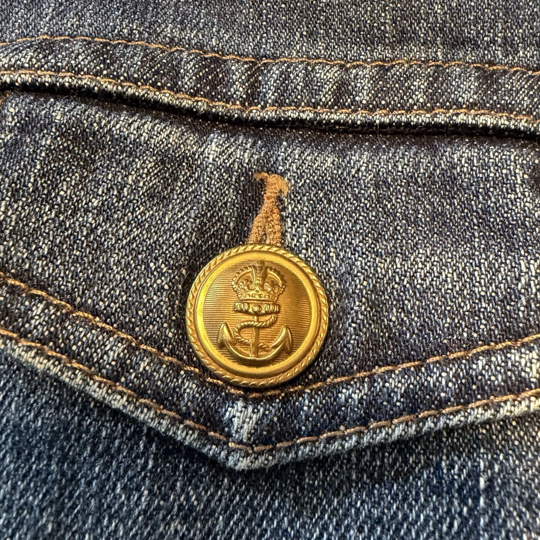 Ralph Lauren Polo Ralph Lauren Women’s Denim Trucker Jacket XL Gold Button Denim Trucker Jacket Women’s Casual Pockets Collared Nautical Vintage No Size 40" / US 18 - 3 Thumbnail