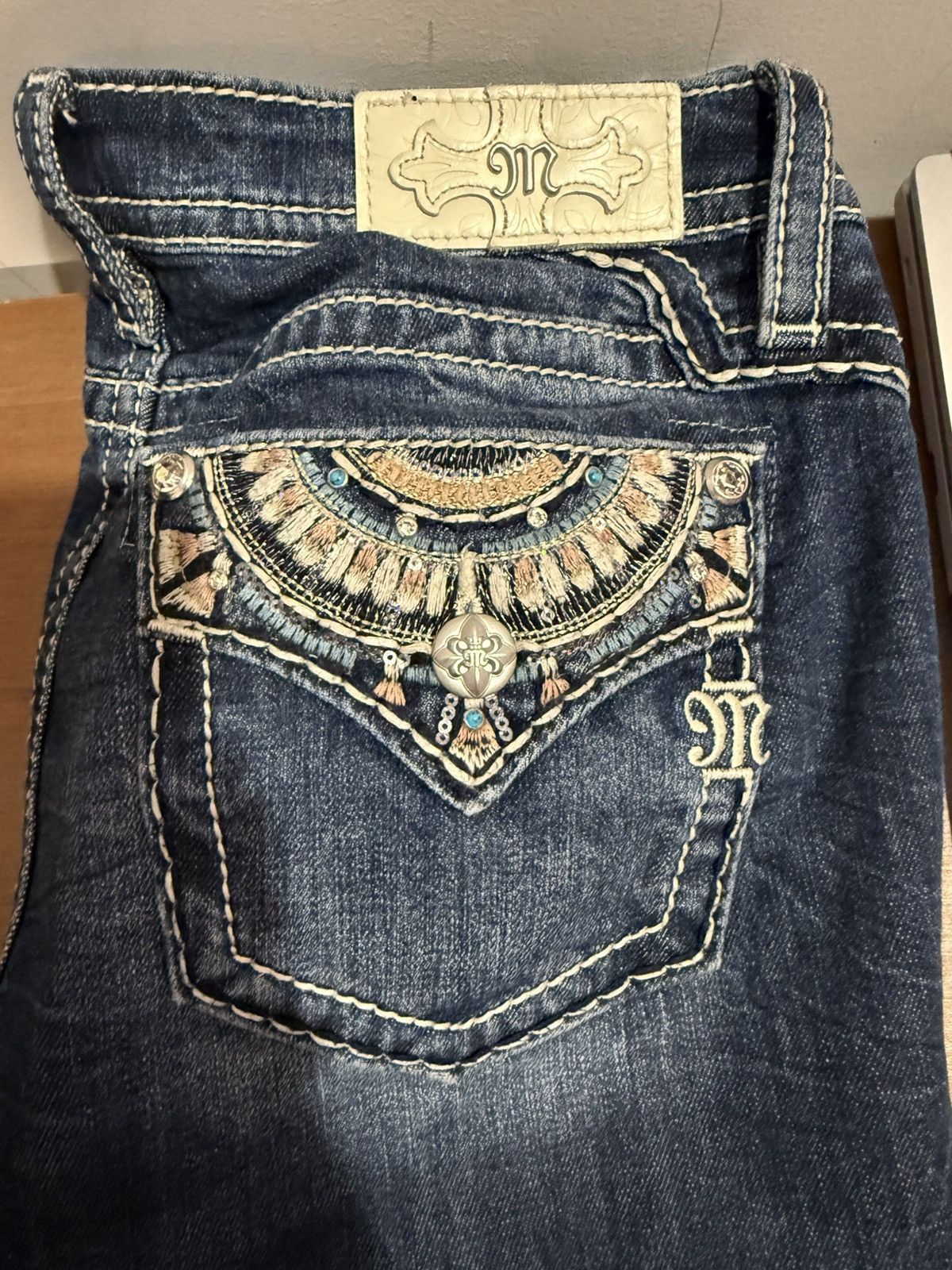 Miss Me Miss Me Indigo Jeans Size 29" - 4 Thumbnail