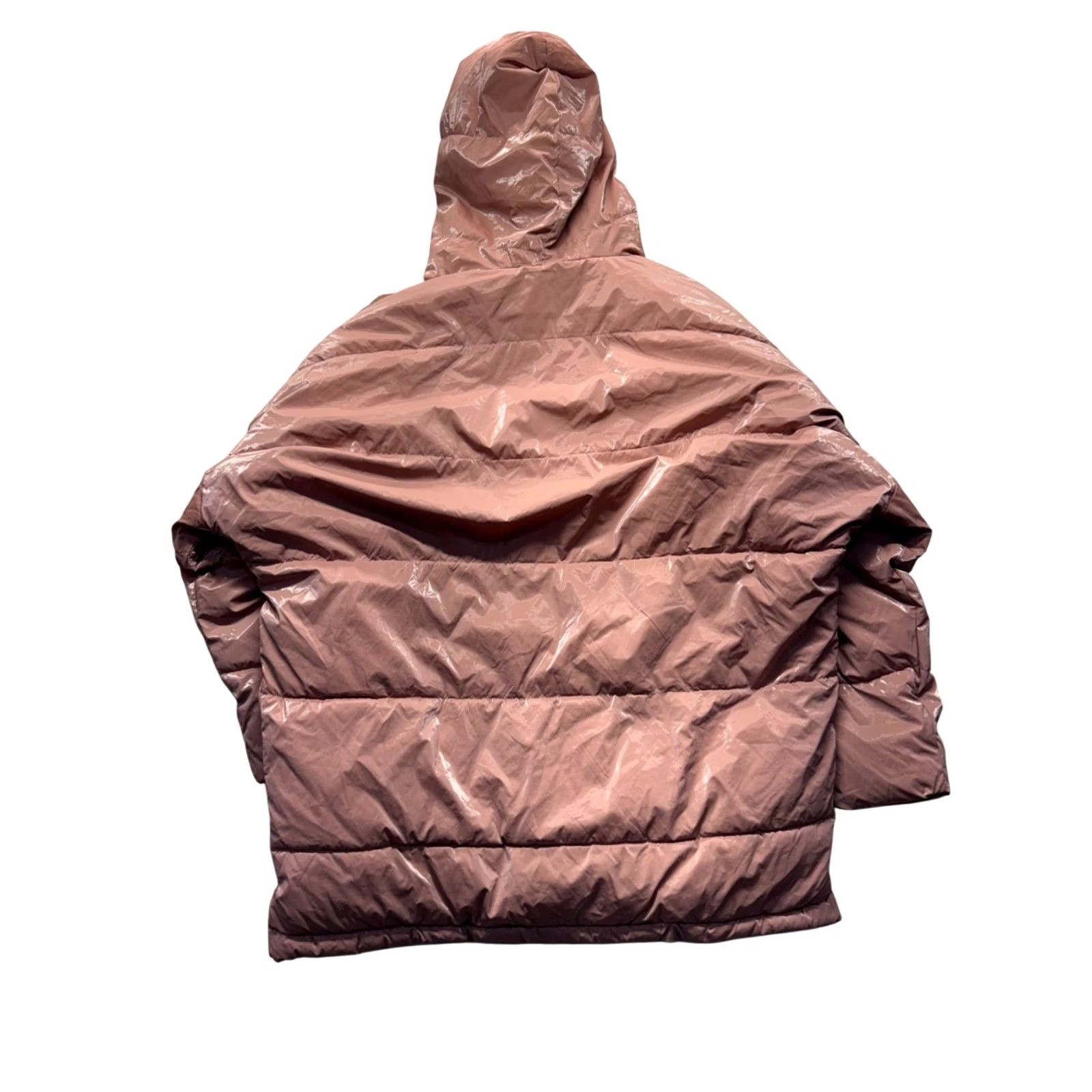 Zara Zara Womens Hooded Puffer Coat Shiny Finish Pink Size S Quilted Jacket Womens Small New With Tags Size S / US 4 / IT 40 - 2 Thumbnail