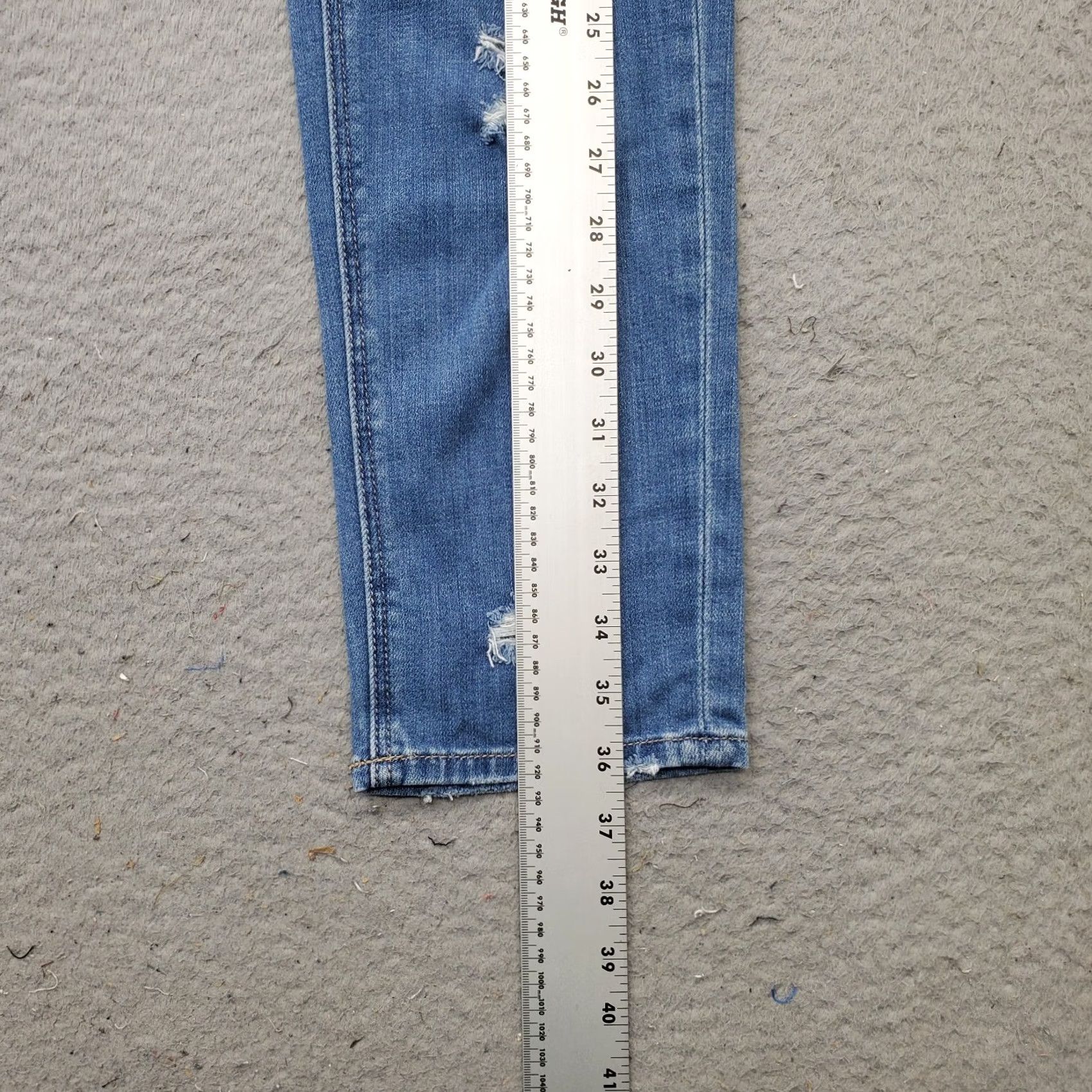 American Eagle Outfitters American Eagle Outfitters Jeans Womens 4 Blue Denim Stretch Straight Ribbed Boots? Size 27" / US 4 / IT 40 - 3 Thumbnail