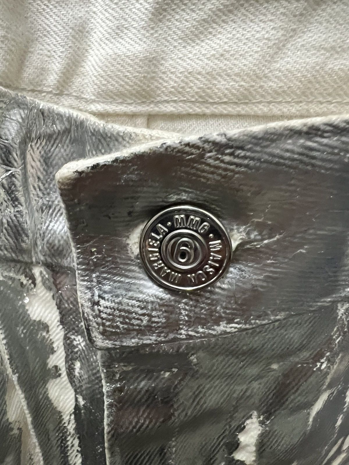 Maison Margiela MM6 Silver Metallic Pants Size US 30 / EU 46 - 3 Thumbnail