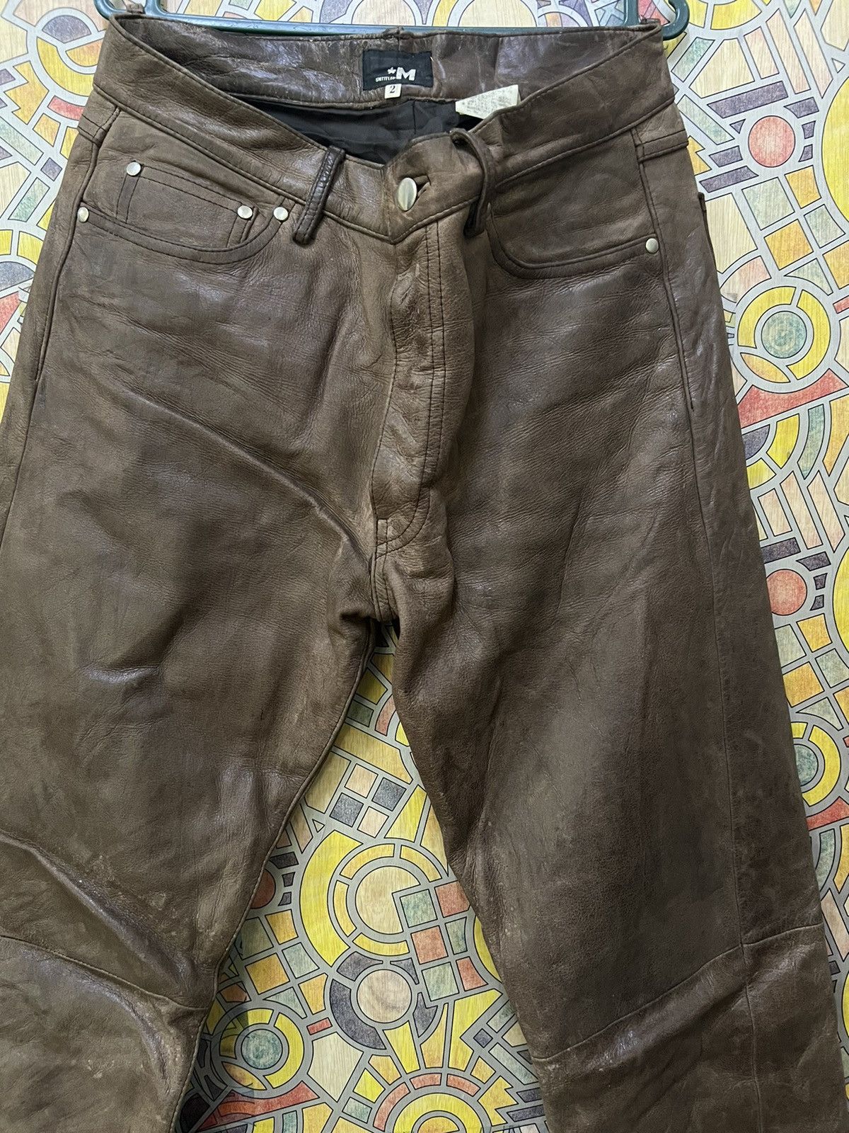 Leather Pants LEATHER *M UNTITLED Size US 31 - 5 Thumbnail