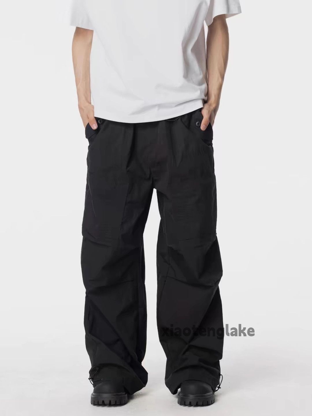 Designer × Vintage utility military loose outdoor sports pleated cargo pants Size US 28 / EU 44 - 2 Thumbnail