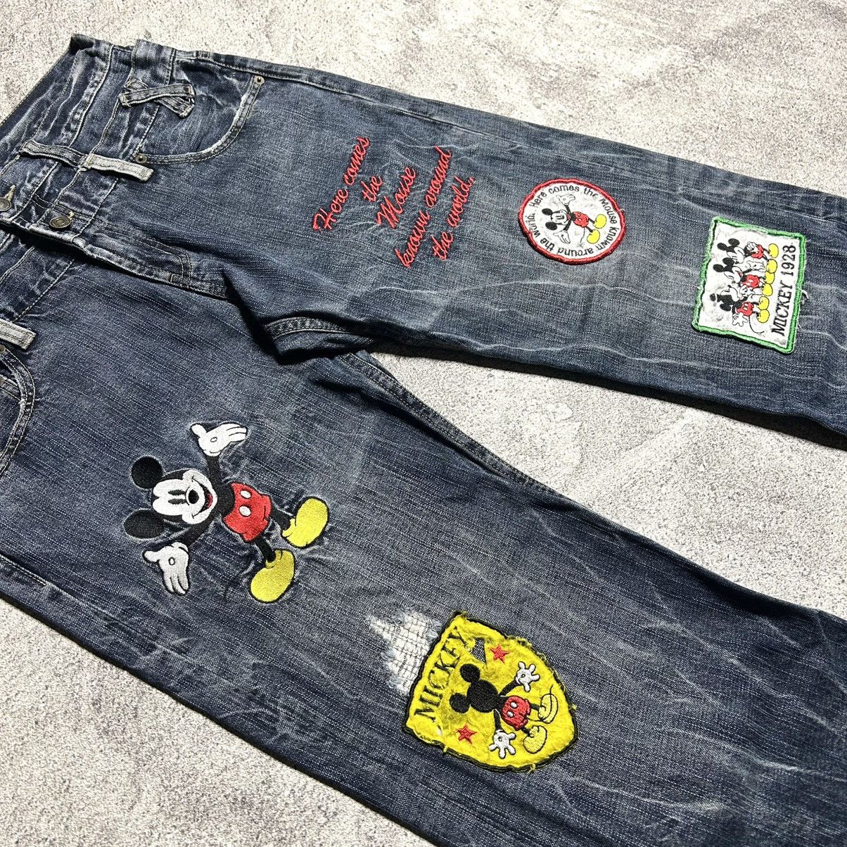 Disney Vintage Denim Doublewaist DISNEY PATCH ART BORDIR Size US 34 / EU 50 - 7 Thumbnail