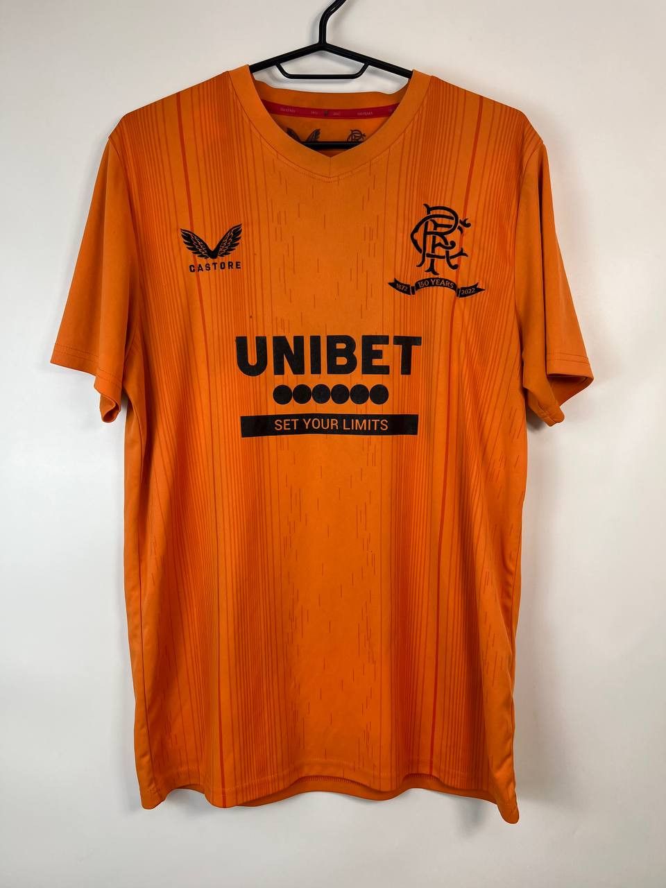 Castore Rangers Jersey Football Shirt 150 Years Orange Castore Mens Size US M / EU 48-50 / 2 - 1 Thumbnail