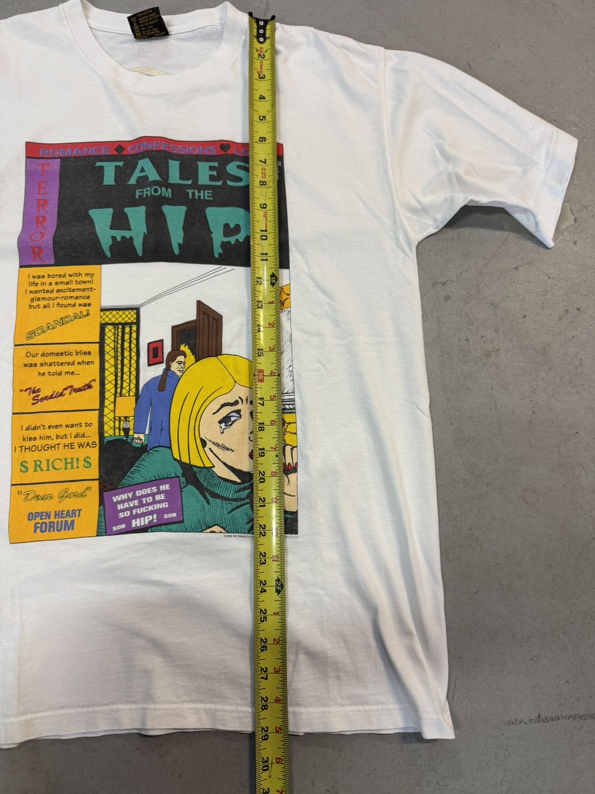 Vintage Vintage 90s The Tragically Hip “Tales Of The Hip” Band Tee Size US XL / EU 56 / 4 - 12 Thumbnail