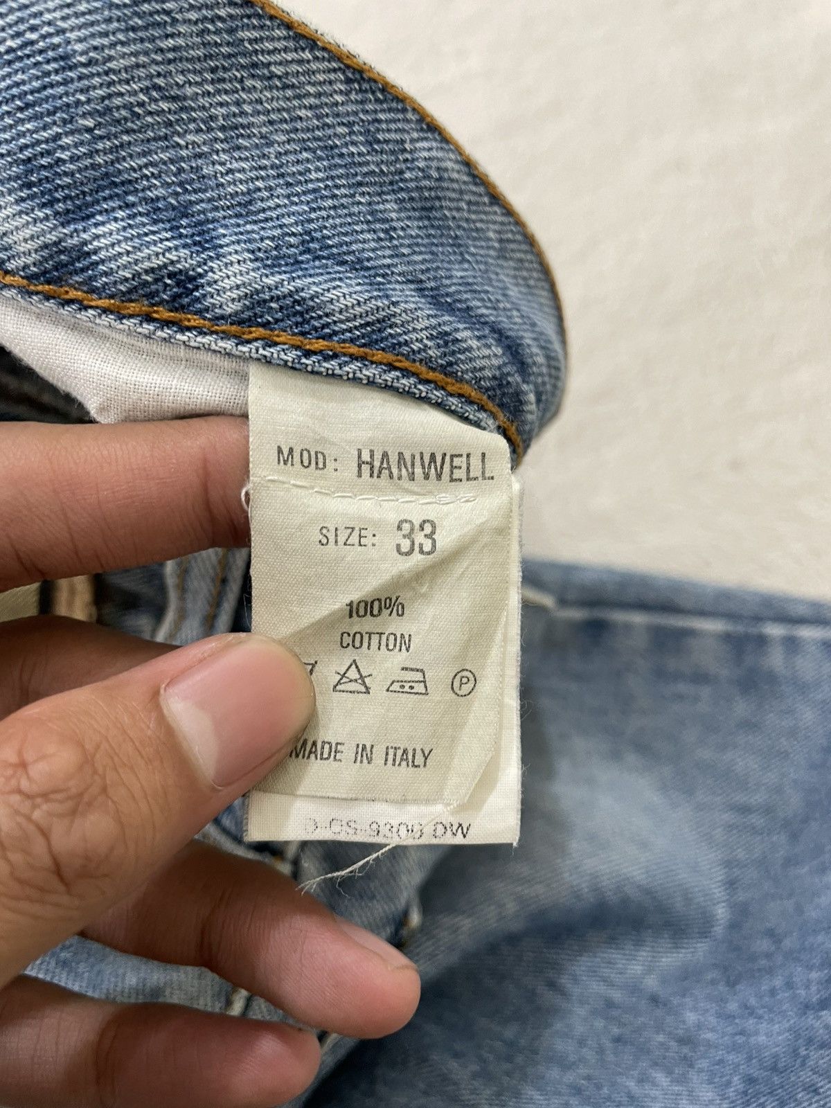 If Six Was Nine 2000s Thomas Burberry Blue Denim Embroidered Y2K Size US 29 - 6 Thumbnail