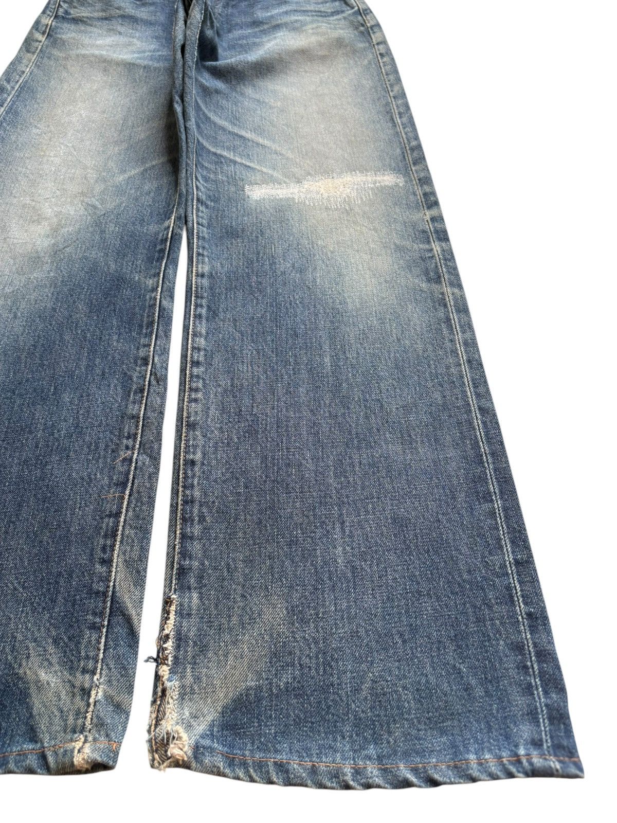 Levi's Vintage 80 Levis 504Z Big E Selvedge Baggy Jeans Size US 31 - 7 Thumbnail