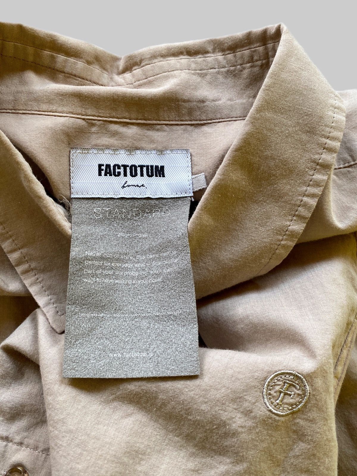 FACTOTUM Vintage Factotum Homme Shirt Size US S / EU 44-46 / 1 - 3 Thumbnail