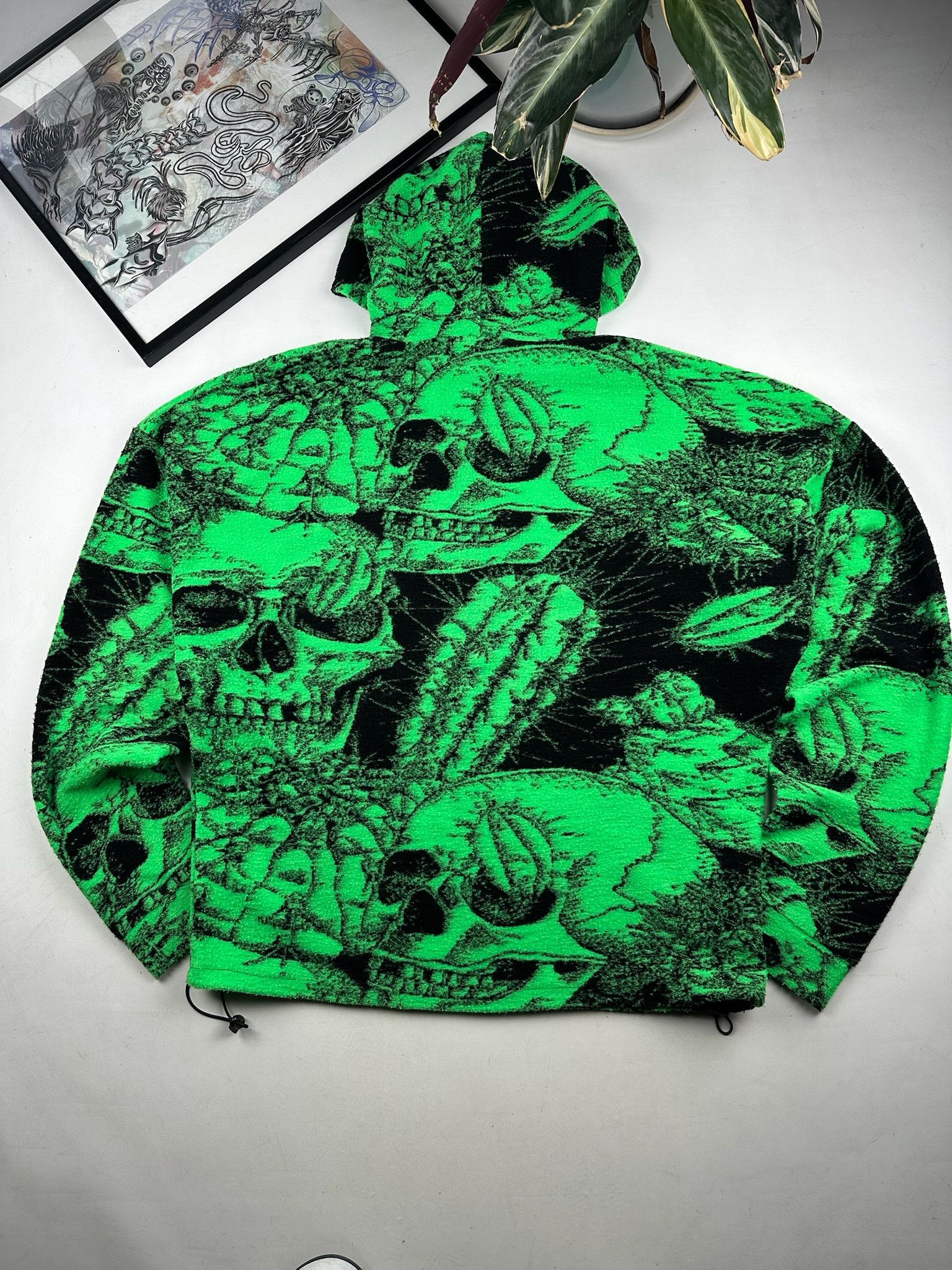 Jaded London Skull hoodie green Jaded London Size US M / EU 48-50 / 2 - 4 Thumbnail