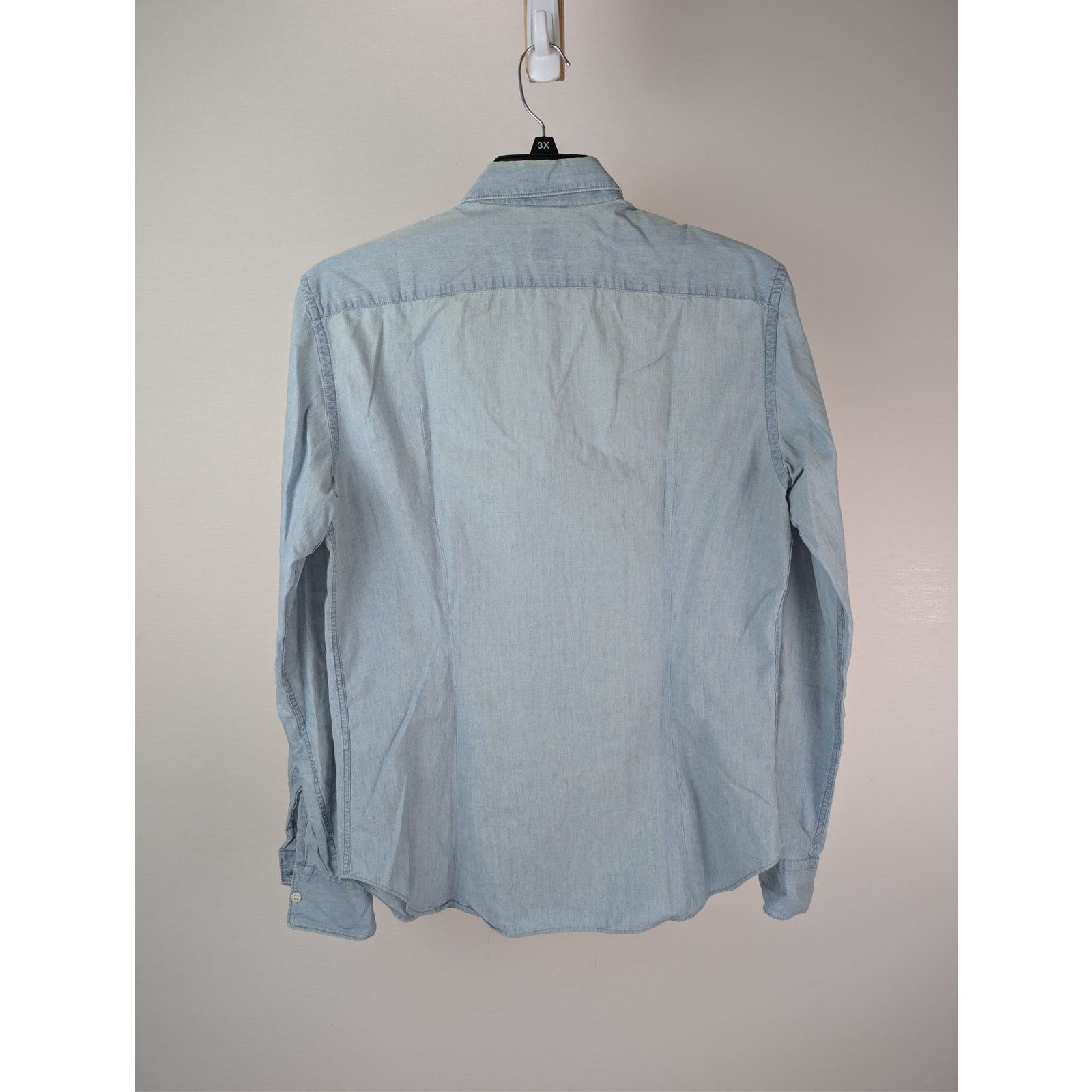 Aspesi o1rshd1 CC20 Casual shirt Sedici Shirt in Light Denim Blue Size US M / EU 48-50 / 2 - 10 Thumbnail