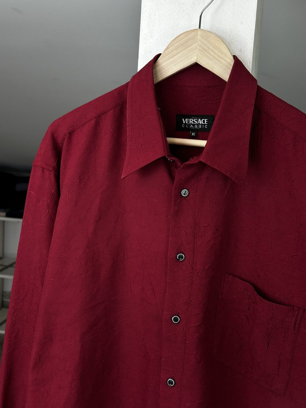 Vintage Vintage Versace Collection Shirt Rare Retro Hype Y2K Size US XL / EU 56 / 4 - 2 Thumbnail