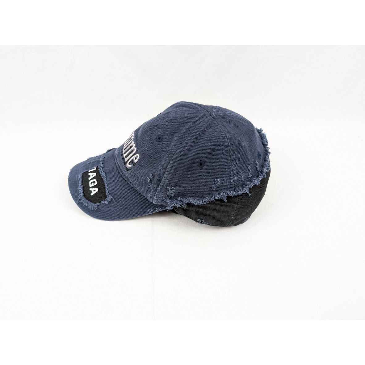 Balenciaga o1rshd1 Q:3 / Size: L / DUP/ Femme Logo Cap / Hat Blue/Black Size ONE SIZE - 6 Thumbnail