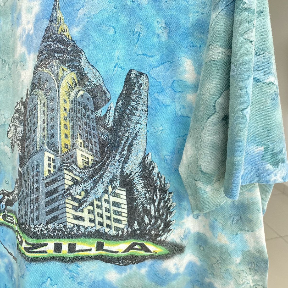 Vintage Thrashed Faded Vintage 90s Godzilla Holy Grail ERD GRUNGE T Size US XXL / EU 58 / 5 - 4 Thumbnail