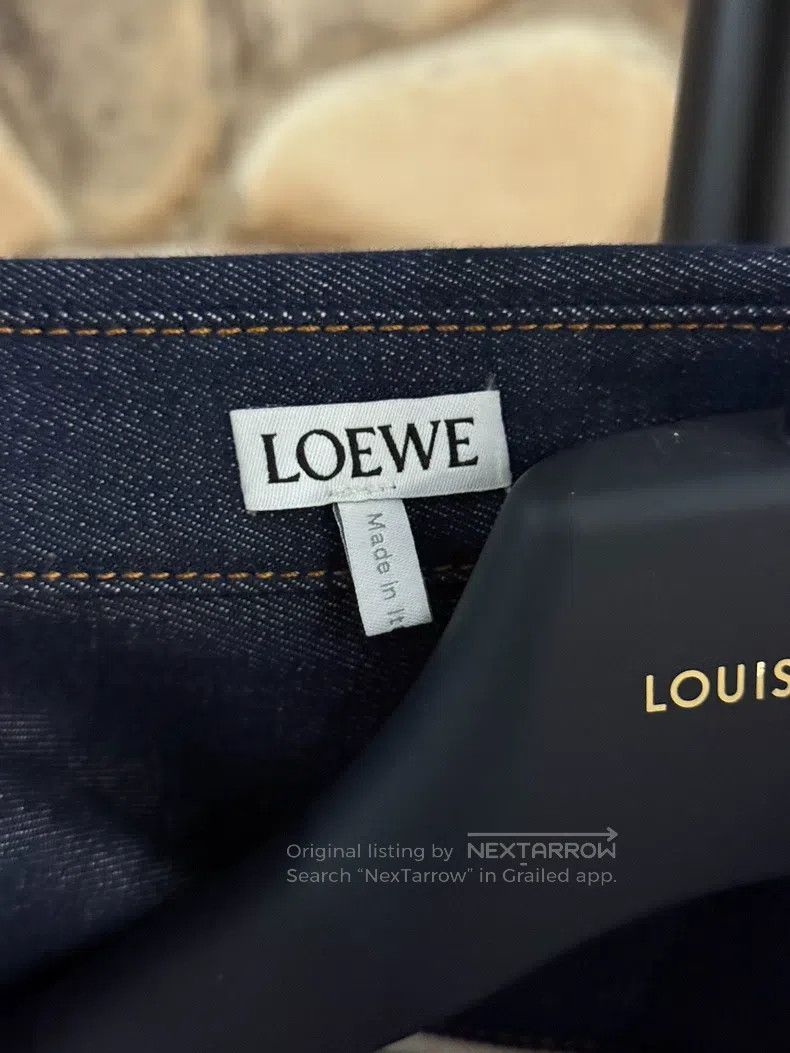 Loewe Loewe Denim fabric chain embellished long-sleeve shirt Size XXS / US 00 / IT 34 - 3 Thumbnail