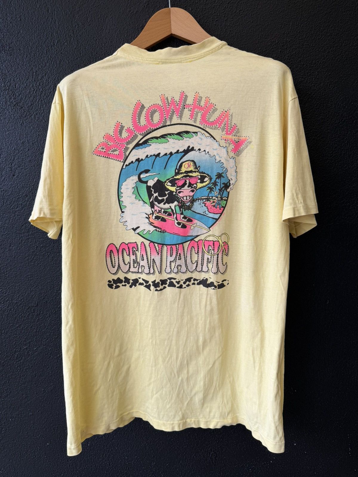 Ocean Pacific Vintage 90s Ocean Pacific OP "Cow Huna" Surfing Hawaii Ter Size US XL / EU 56 / 4 - 5 Thumbnail