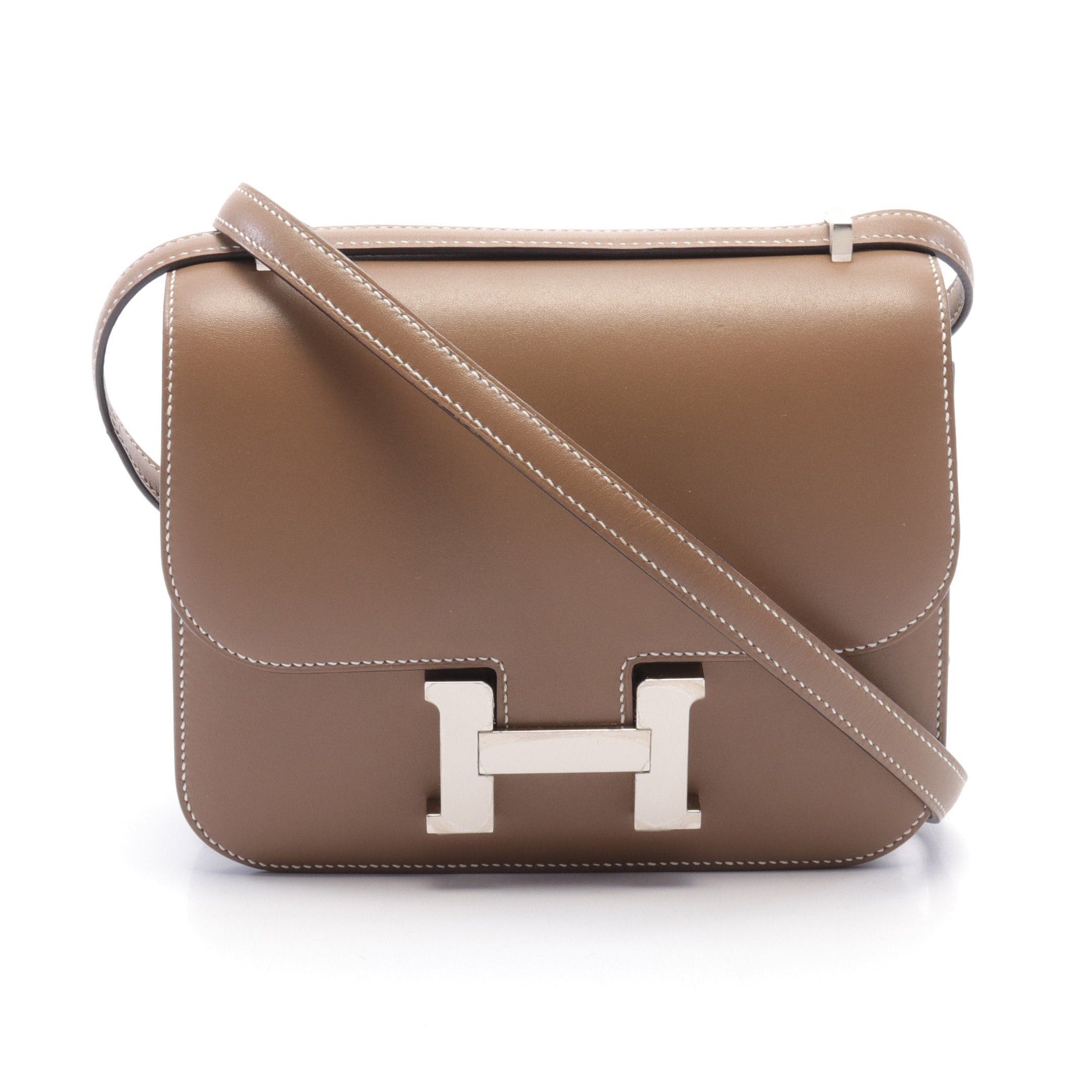 Hermes Hermes Constance 3 Mini Etoupe Shoulder Bag Box Calf Gray Brown Silver Hardware D Stamp Size ONE SIZE - 1 Thumbnail