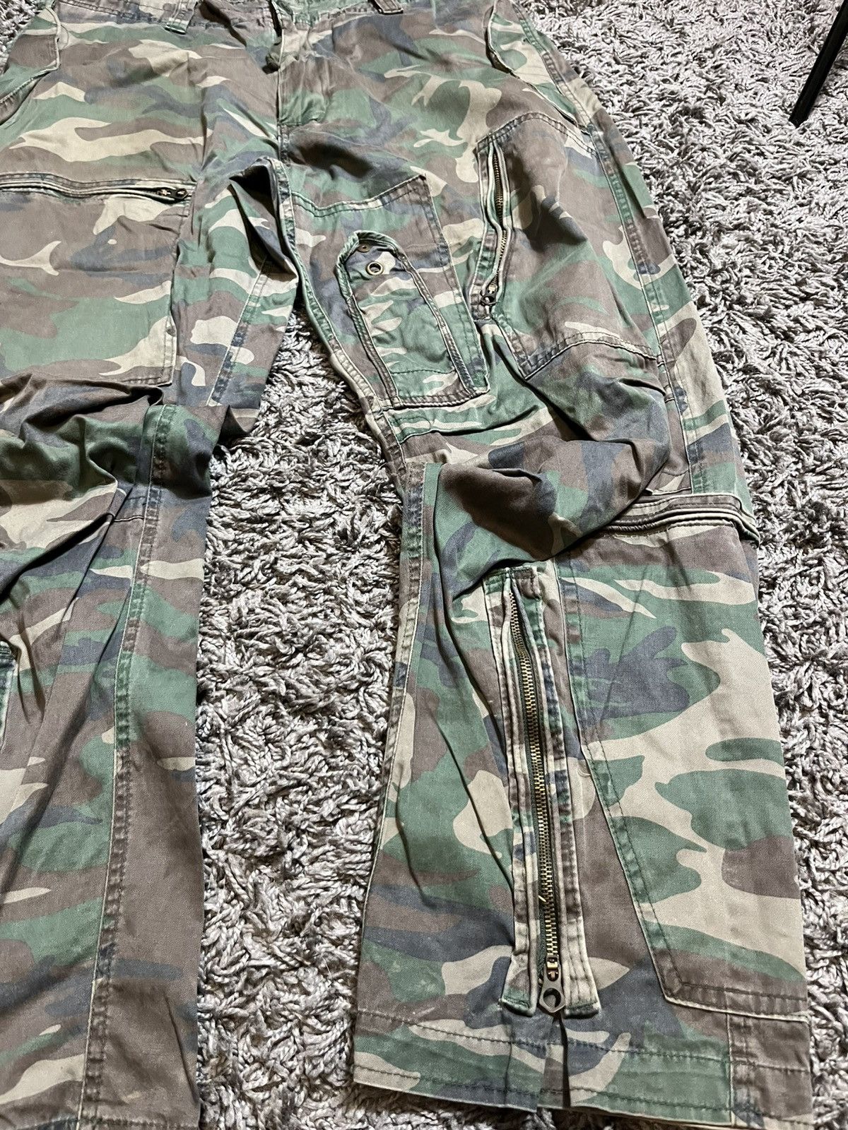 Surplus Research VINTAGE Y2K INFANTRY CARGO ZIP MILITARY PANTS SURPLUS TEX Size US 34 / EU 50 - 3 Thumbnail