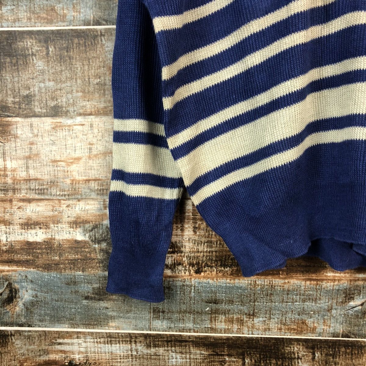 Japanese Brand Pia Sport Blue vintage knitwear Sweather #A2409 Size US L / EU 52-54 / 3 - 7 Thumbnail