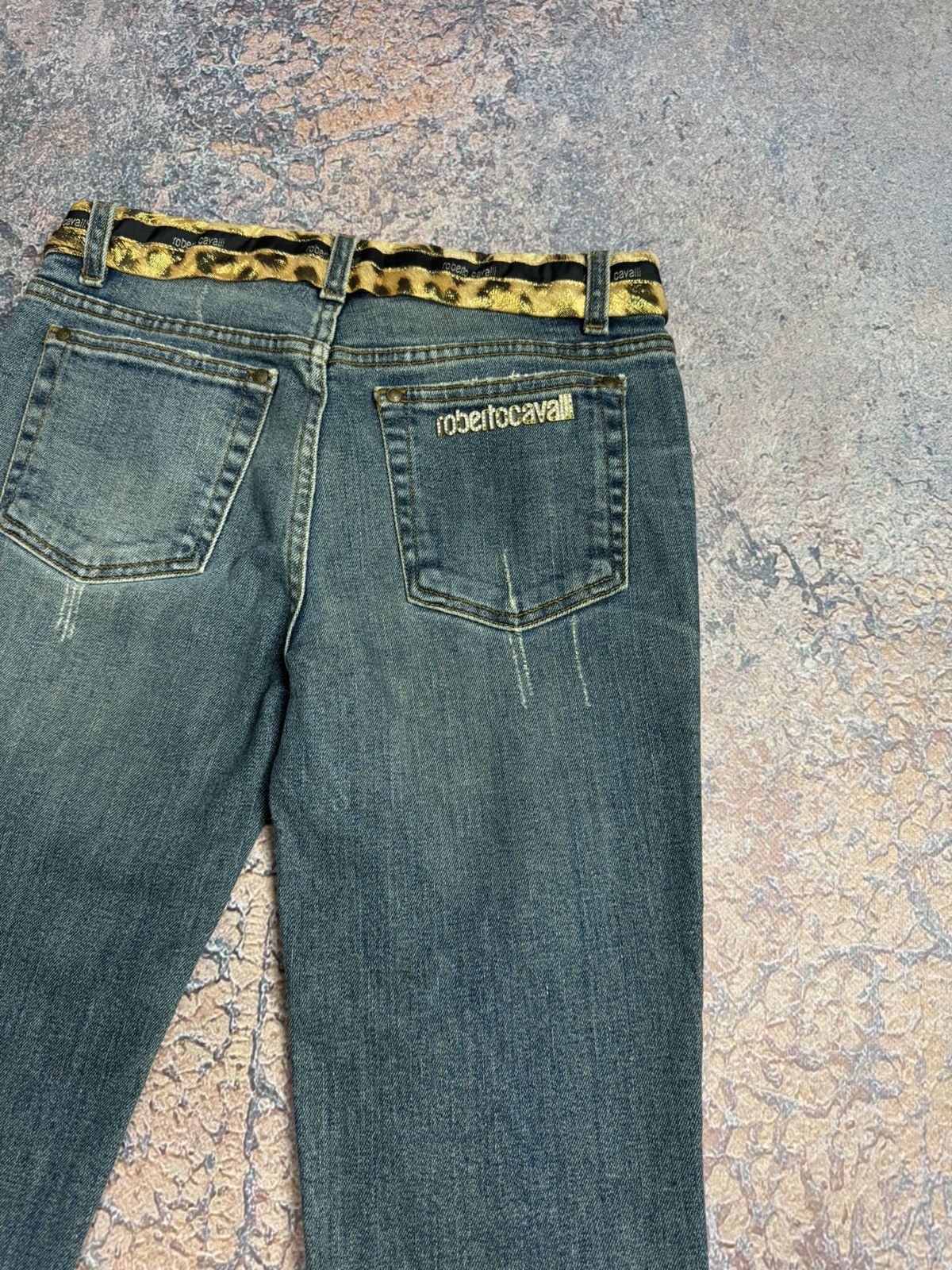 Roberto Cavalli Roberto Cavalli Straight Fit Denim Low Rise Jeans Y2K Size 27" / US 4 / IT 40 - 5 Thumbnail