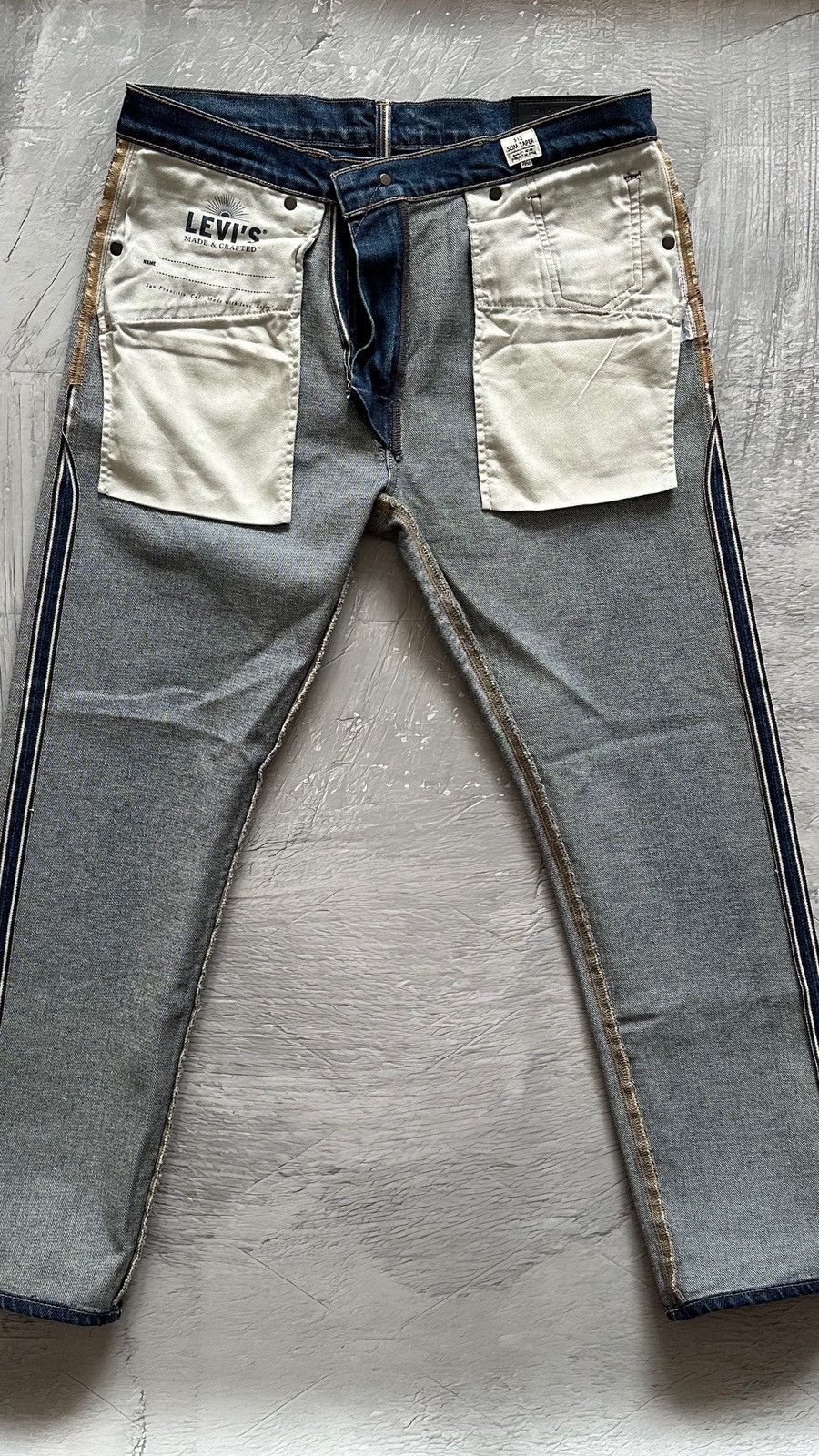 Levi's Made & Crafted 🔥Levi’s Made & Crafted Made in Japan Slim Taper Jeans Size US 33 - 6 Thumbnail