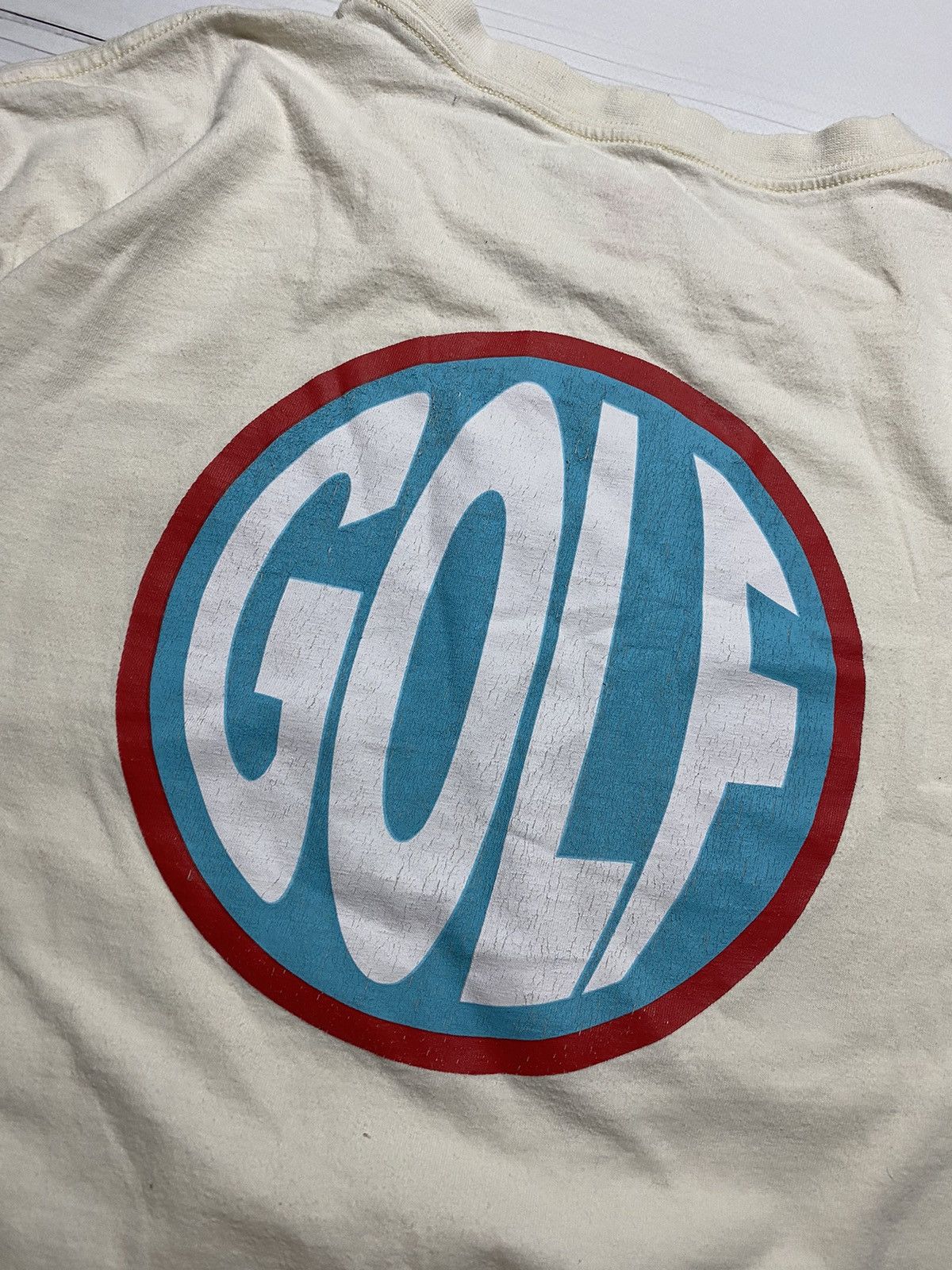 Golf Wang × Japanese Brand Vintage GOLF Big logo distressed Box fit y2k t shirt Size US L / EU 52-54 / 3 - 7 Thumbnail