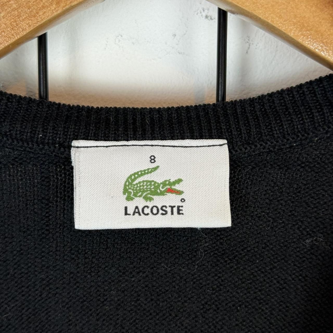 Lacoste Lacoste Vest Wool Jumper Striped Black Grey Size US L / EU 52-54 / 3 - 5 Thumbnail