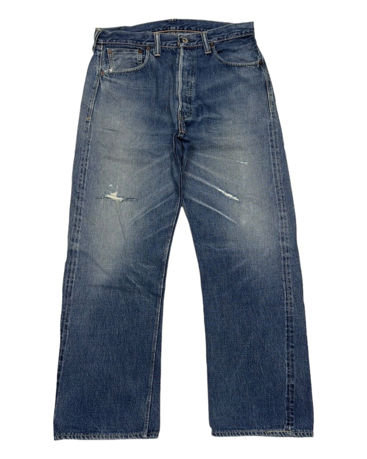 Kapital Warehouse Selvedge Denim Jeans Distressed Denim Size US 32 / EU 48 - 3 Thumbnail