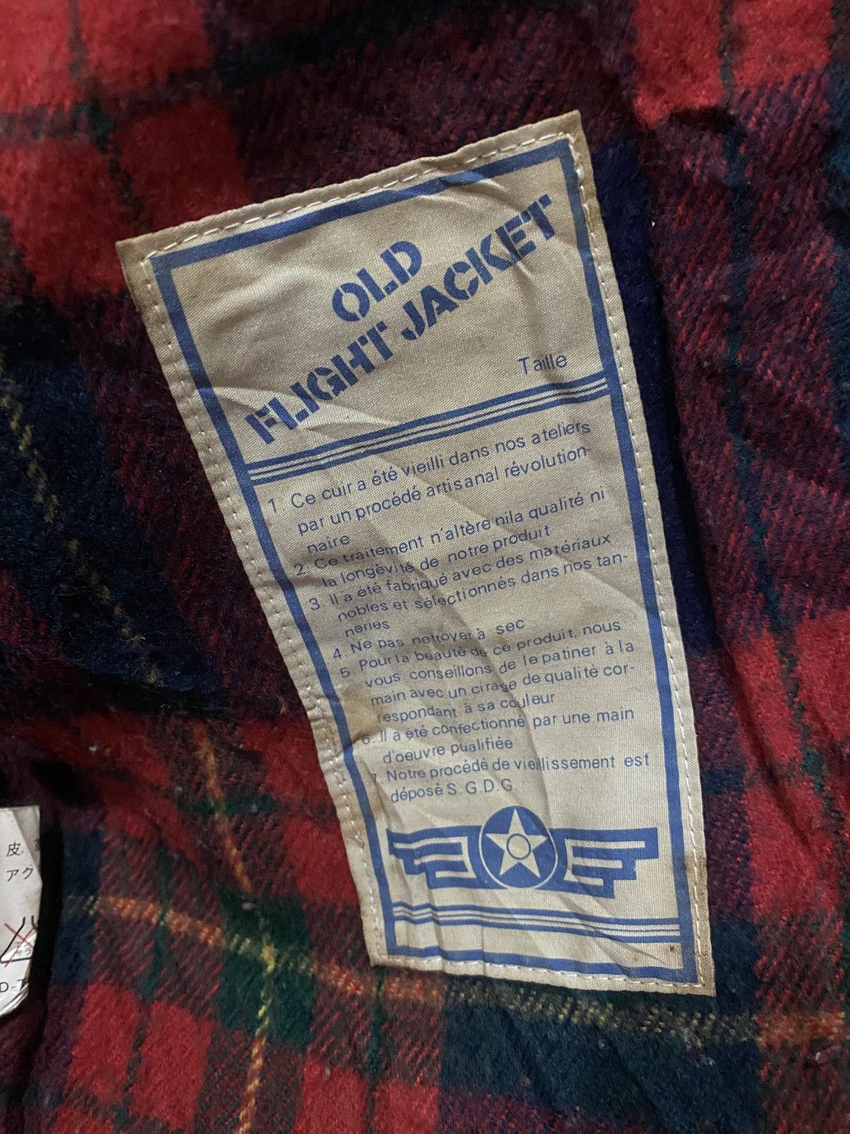 Other DOGFIGHT Distressed Leather Bomber Jacket Old Flight Style Size US L / EU 52-54 / 3 - 13 Thumbnail