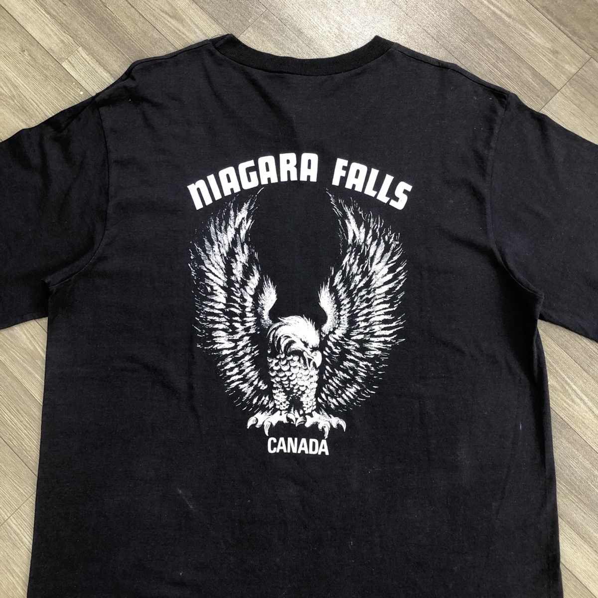 Harley Davidson × Vintage Vintage 90s Harley Davidson Wolf 3D "Niaga Falls Canada" Tee Size US L / EU 52-54 / 3 - 10 Thumbnail