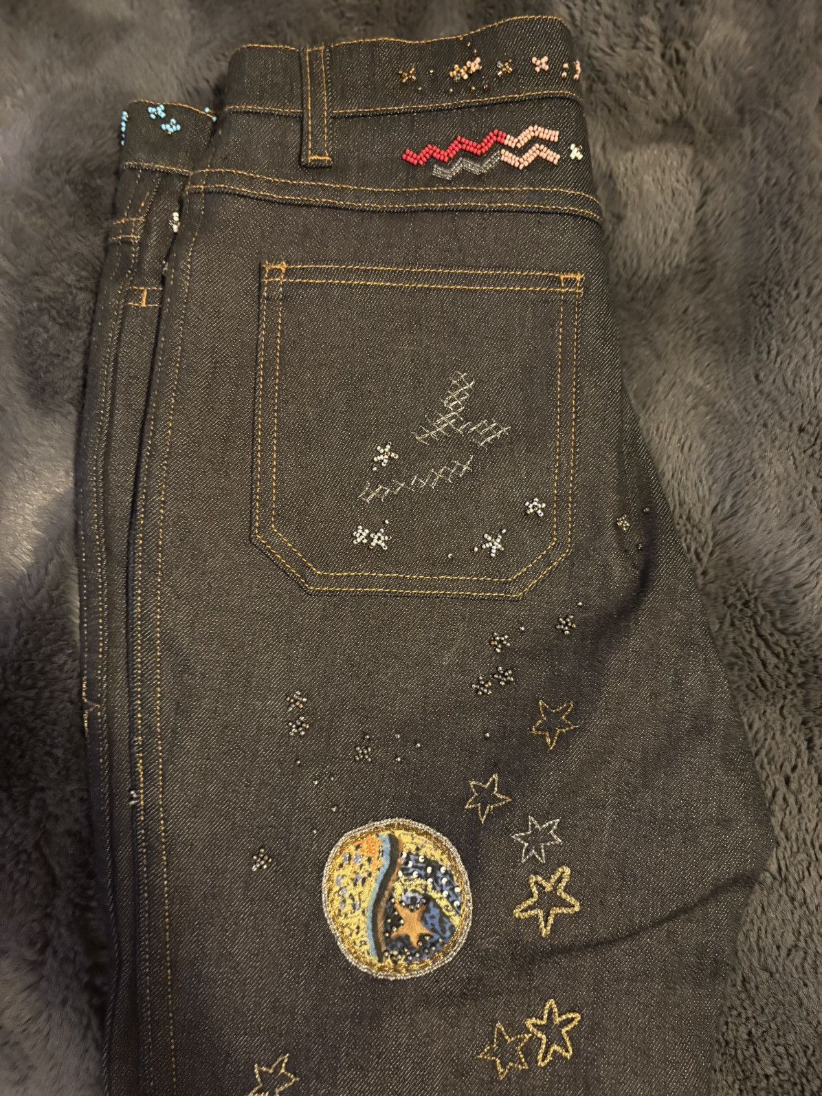 Valentino Valentino bootcut jeans with celestial-themed embroidery Size 25" / US 0 / IT 36 - 12 Thumbnail