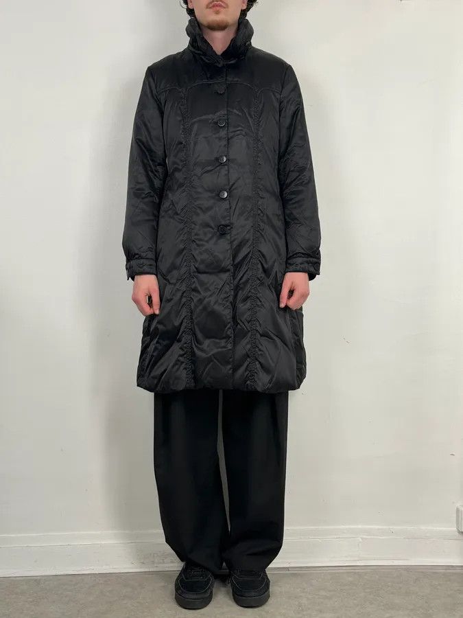 Emporio Armani 1990s Emporio Armani Long Black Puffer Jacket Size US S / EU 44-46 / 1 - 2 Thumbnail