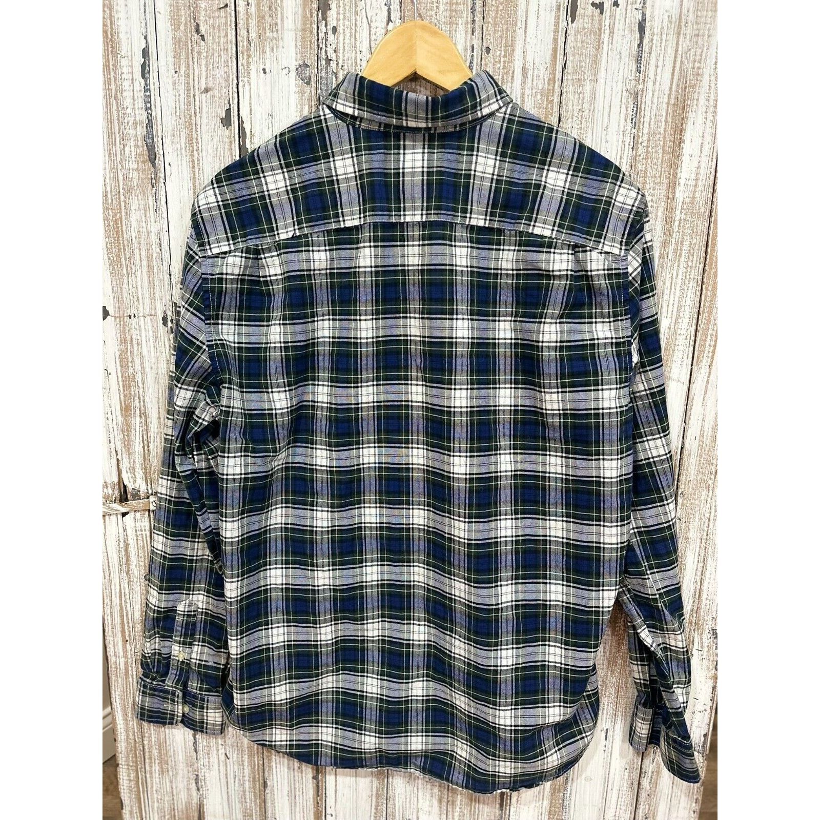 Gap GAP Mens Green Plaid Long Sleeve Button-Up Shirt Size L Size US L / EU 52-54 / 3 - 6 Thumbnail