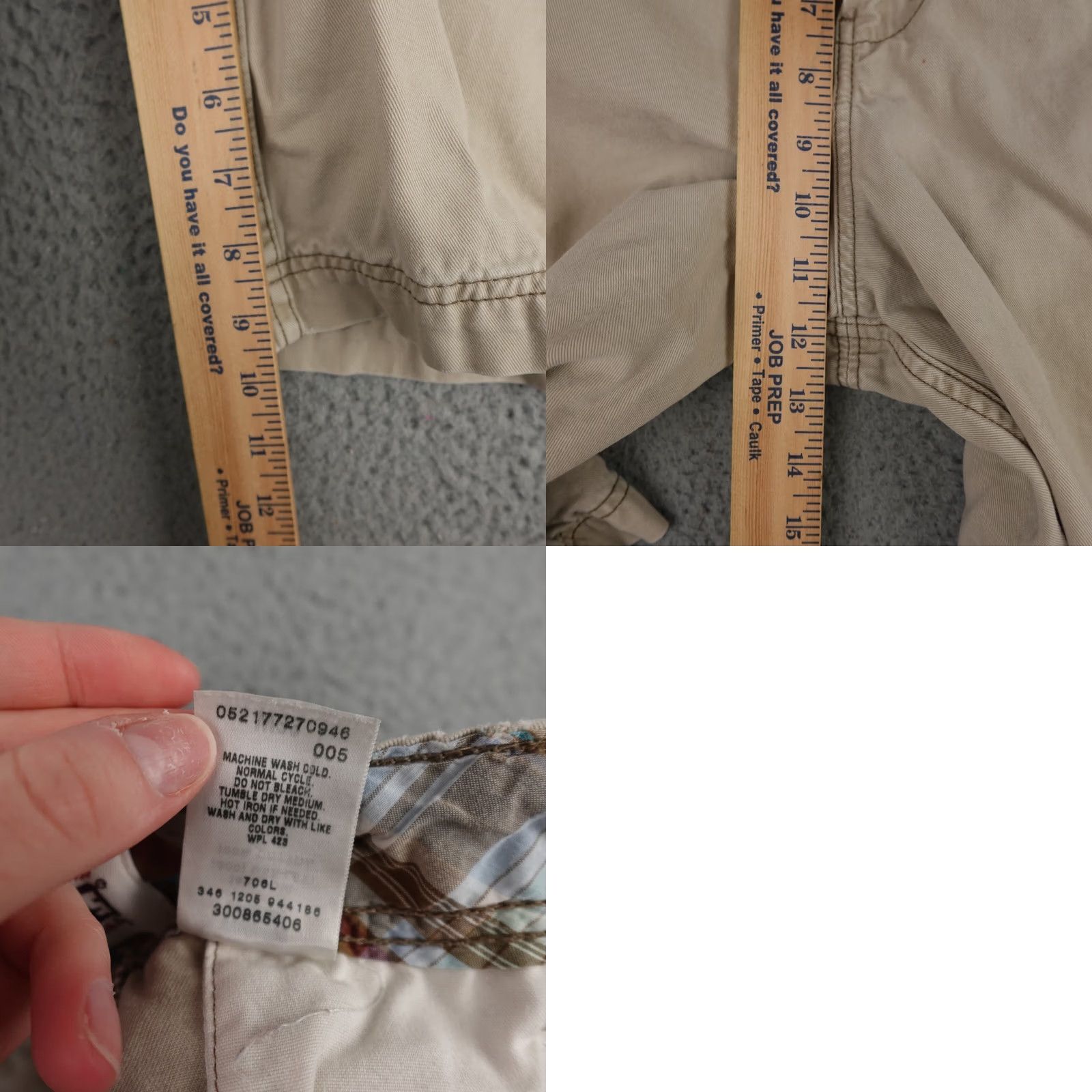 Levi's Levi's Shorts Mens 33 Brown White Tab Twill Grunge Streetwear Y2K Casual Regular 33in Brown Canvas Cotton Zipper Pockets Pattern Solid Tiny Flaws N/A Size US 33 - 10 Thumbnail
