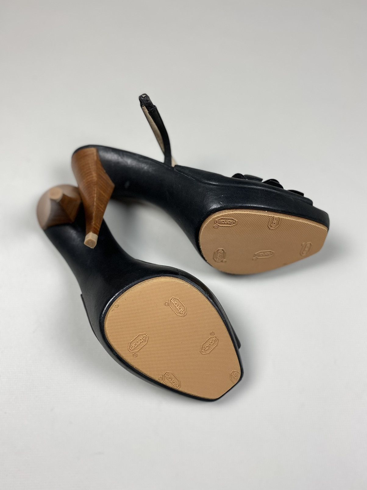 Kenzo × Vintage Kenzo vintage ladies leather heels size 39 Size US 8.5 / IT 38.5 - 16 Thumbnail
