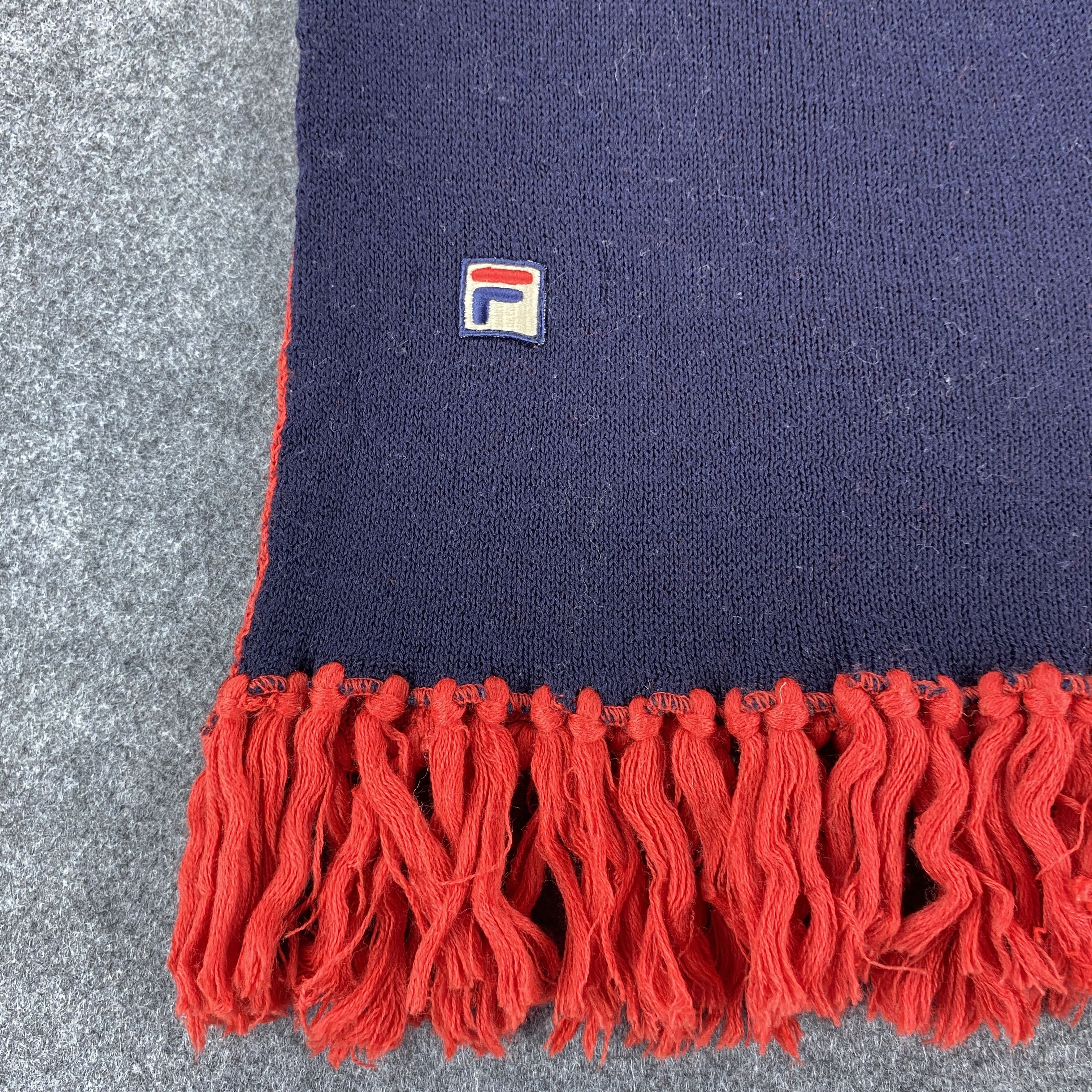 Fila × Vintage FILA Scarf # Muffler # Neckwear # D431 Size ONE SIZE - 3 Thumbnail