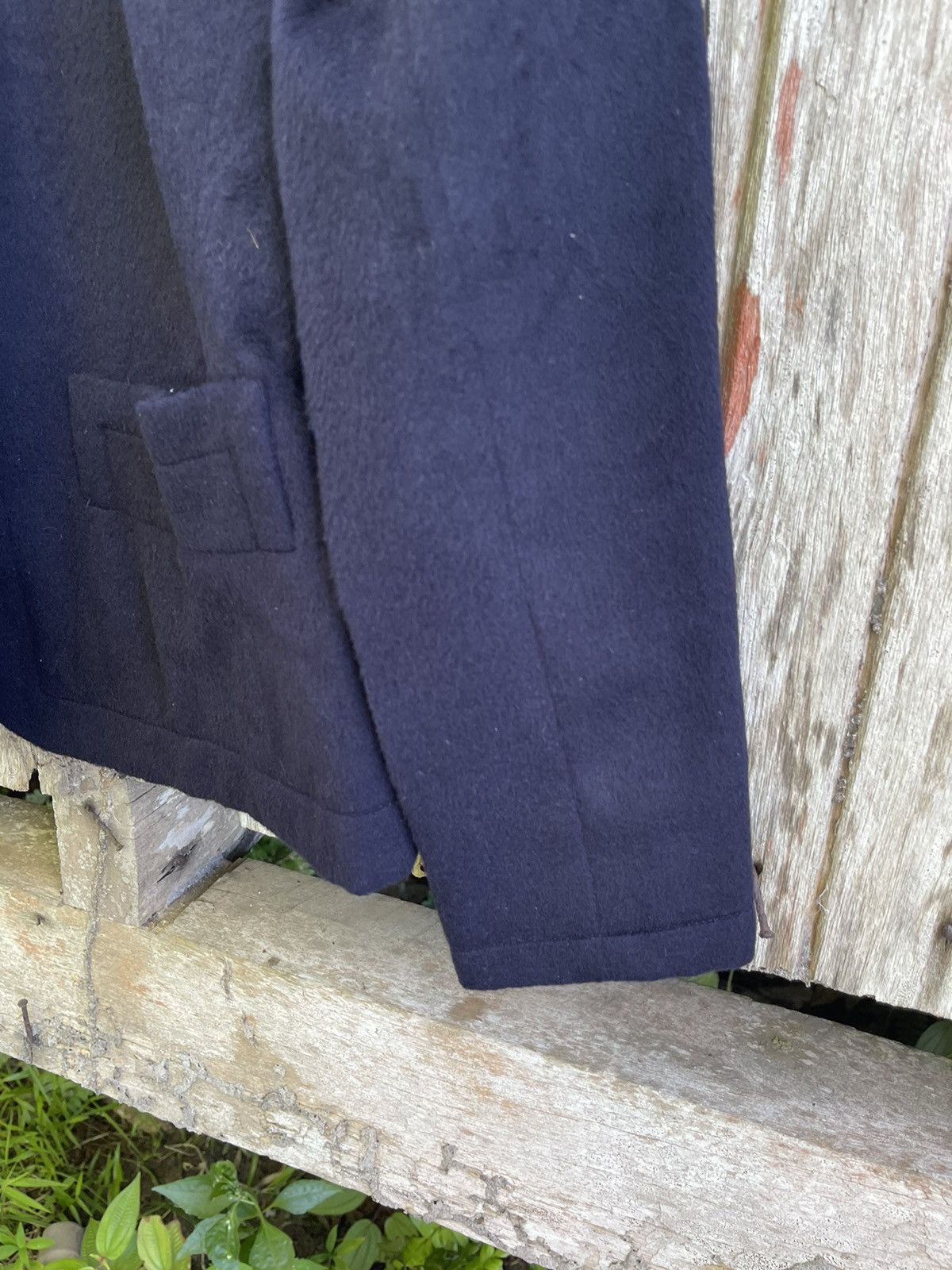 Saint Laurent Paris × Vintage × Yves Saint Laurent Saint Laurent Rive Gauche Vintage Navy Wool Blazer 1980s Size S / US 4 / IT 40 - 7 Thumbnail