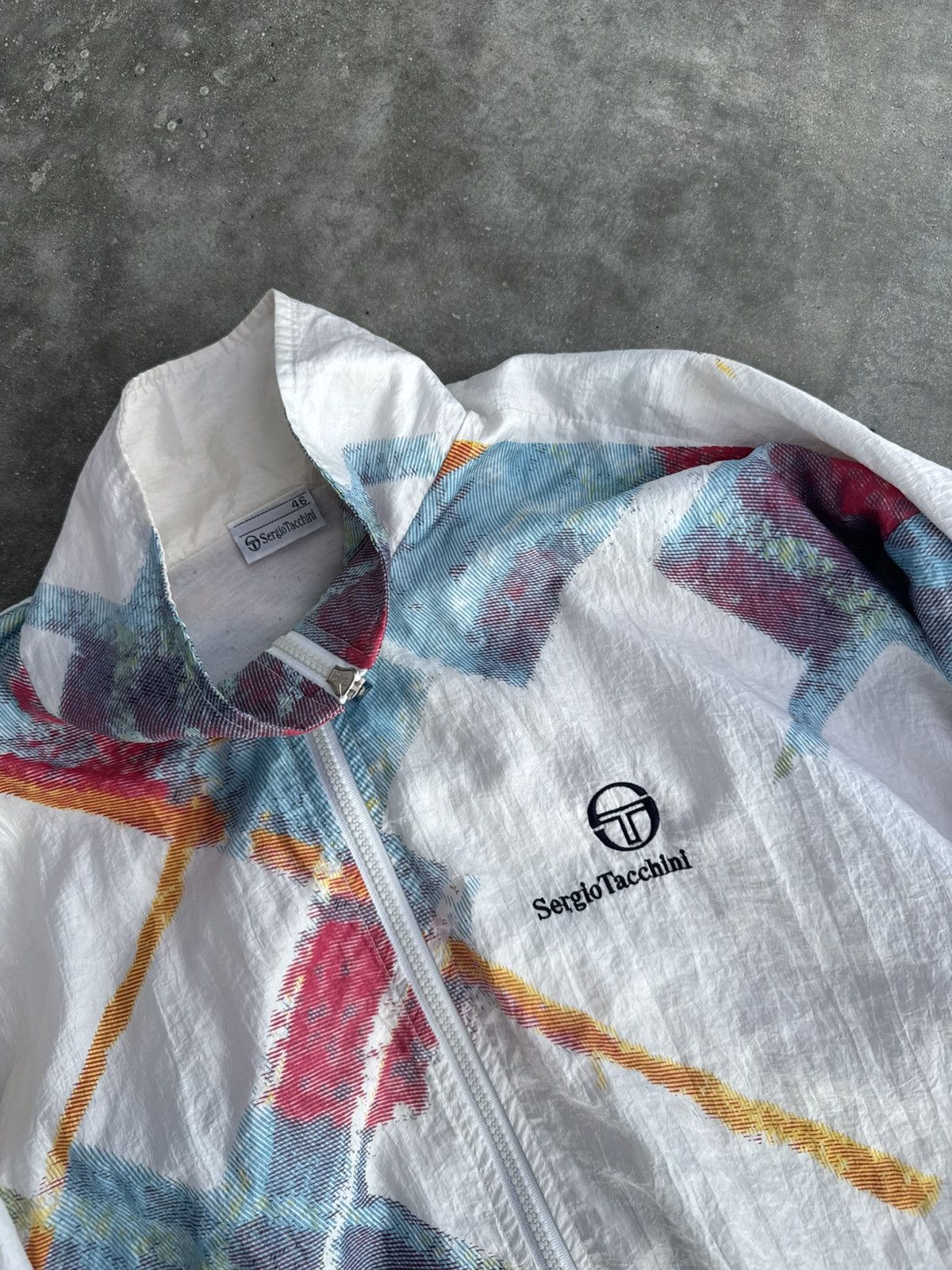 Sergio Tacchini Vintage 80s 90s Sergio Tacchini Windbreaker Jacket Hype Size US L / EU 52-54 / 3 - 2 Thumbnail
