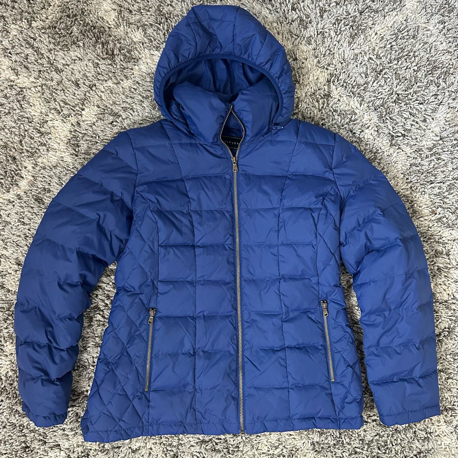 Other Metaphor Blue Long Mid Length Down Puffer Jacket Coat XL Size XL / US 12-14 / IT 48-50 - 1 Thumbnail