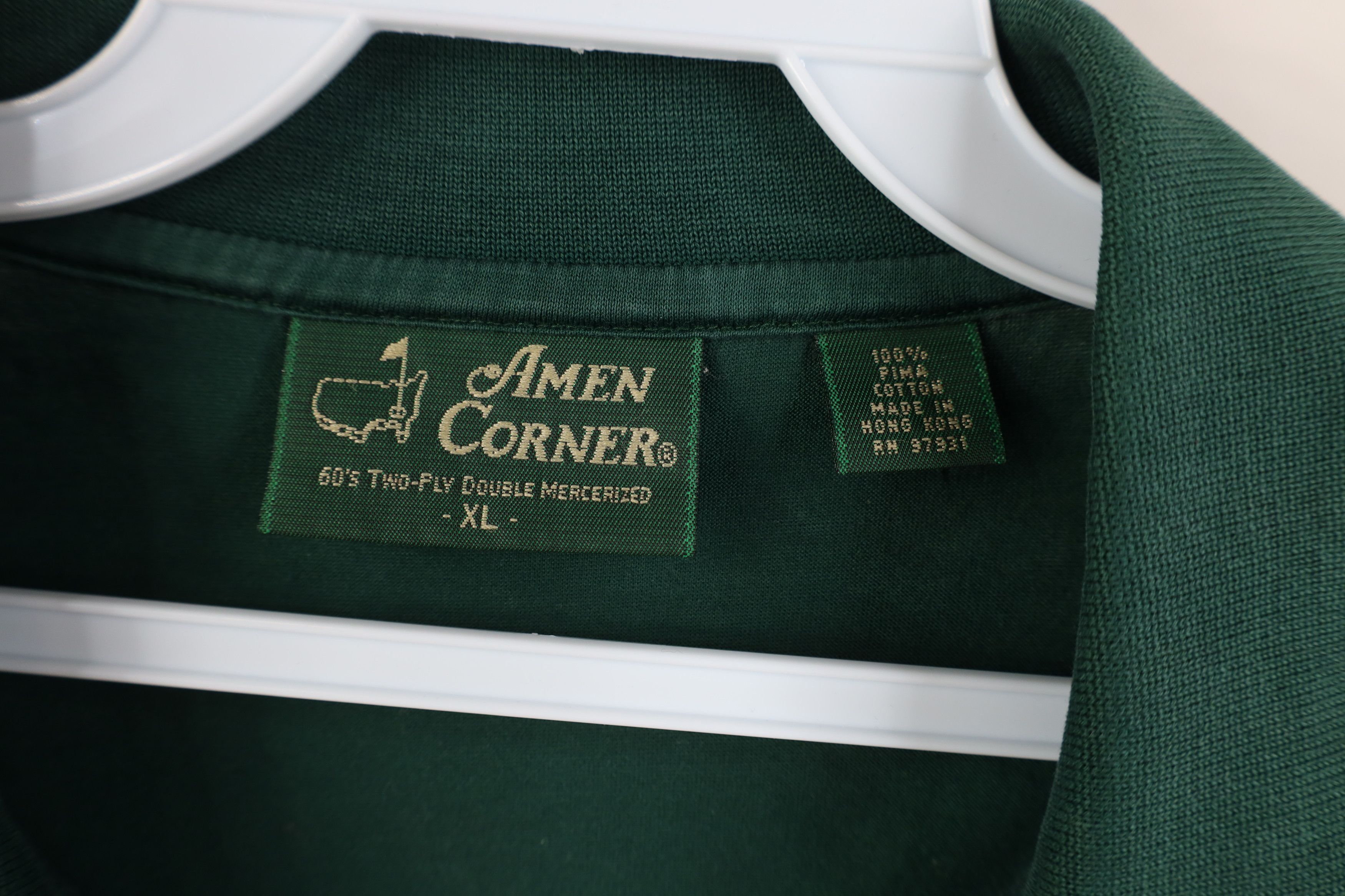 Vintage Vintage 90s Amen Corner Augusta The Masters Golf Polo Shirt Size US XL / EU 56 / 4 - 6 Thumbnail