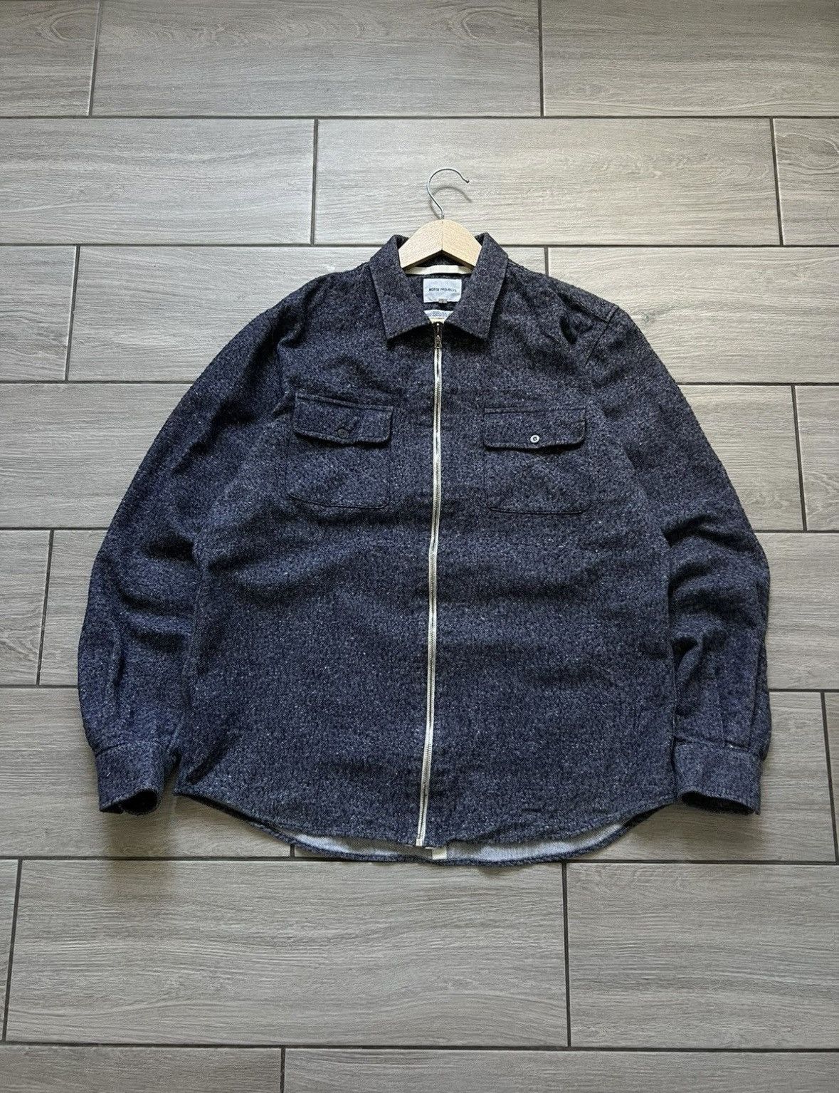 Norse Projects Vintage Overshirt NORSE PROJECTS Kyle Wool Pocket Jacket Size US L / EU 52-54 / 3 - 3 Thumbnail