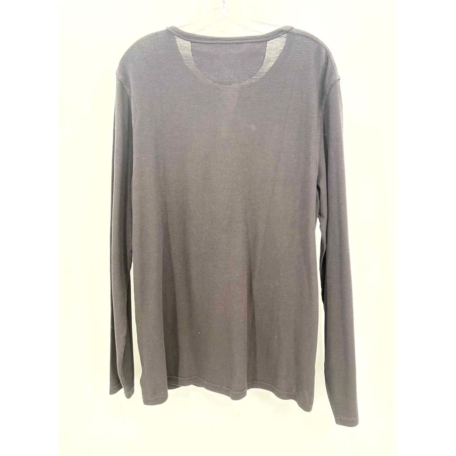 Lucky Brand Lucky Brand Black Long Sleeve T-shirt - Large, Pre-Owned, Regular Size Size L / US 10 / IT 46 - 2 Thumbnail