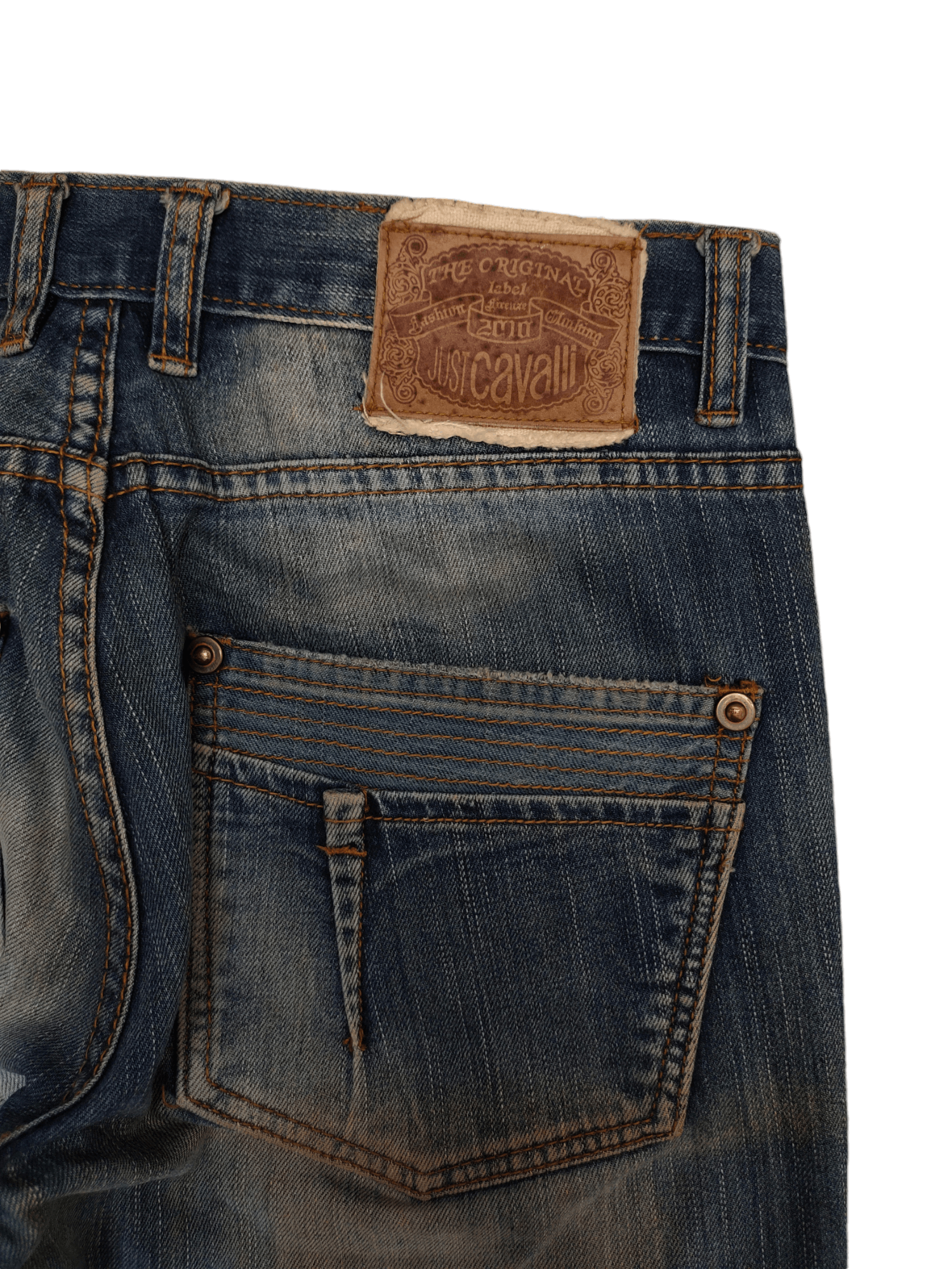 Just Cavalli Just Cavalli Distress Faded Denim Jeans Size US 31 - 14 Thumbnail