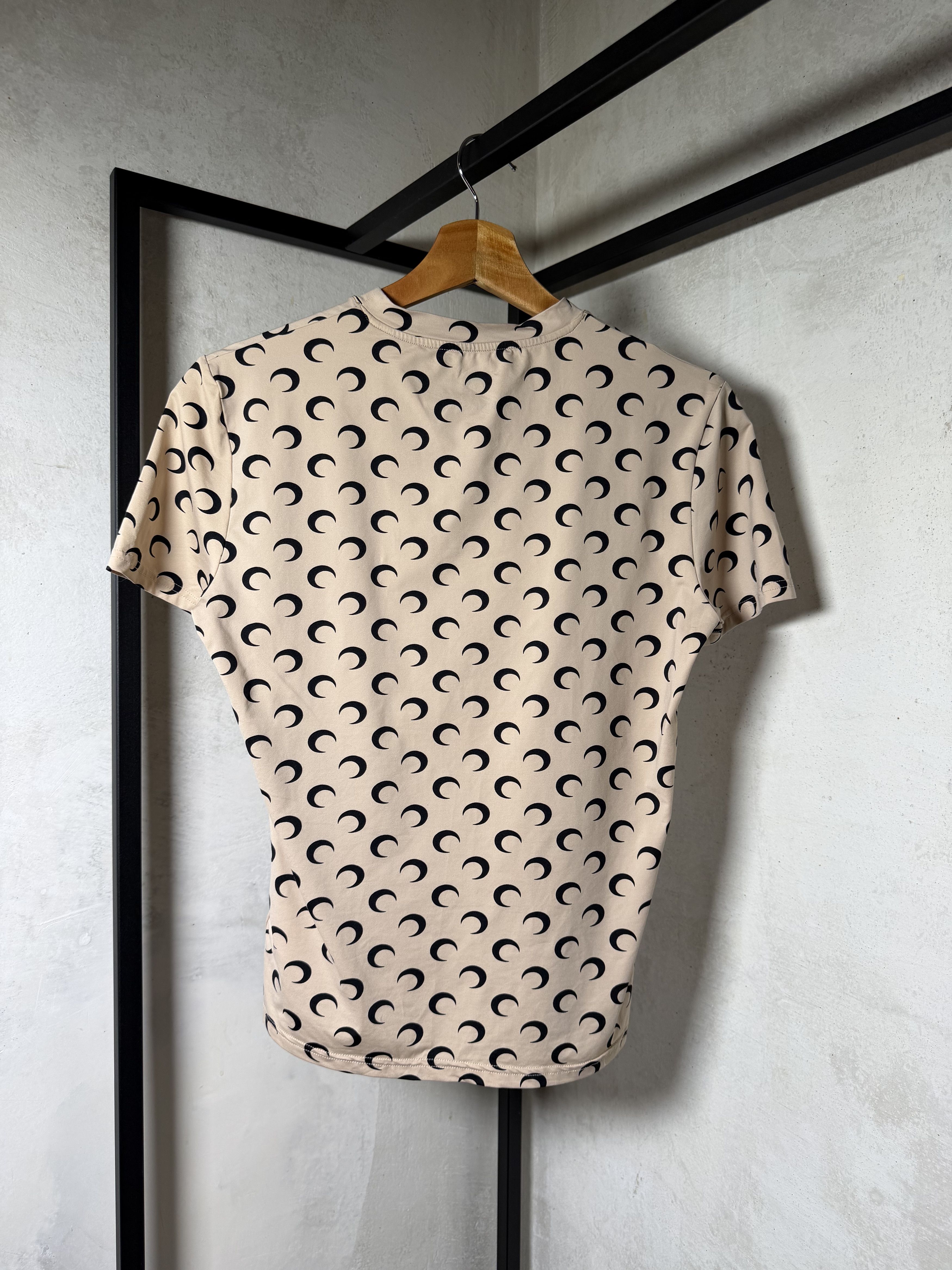 Marine Serre MARINE SERRE Moon Jersey Short-sleeve Top Size S / US 4 / IT 40 - 3 Thumbnail
