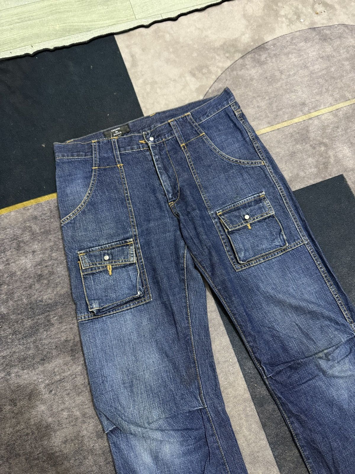 Hysteric Glamour CABANE DE ZUCCA BY ISSEY MIYAKE DENIM PANTS Size US 32 / EU 48 - 2 Thumbnail